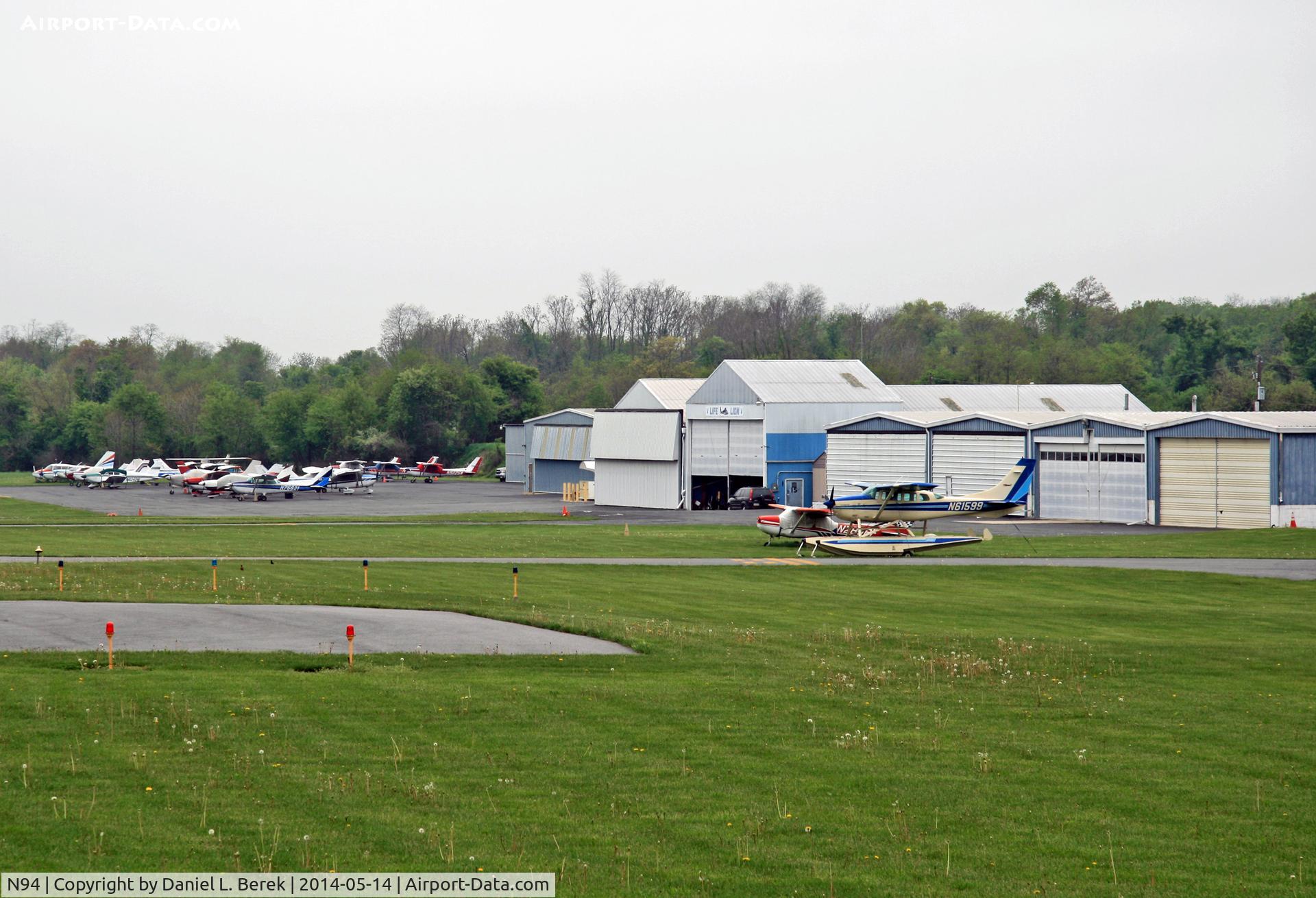 Carlisle Airport (N94) - This is the general aviation ramp of Carlisle Airport - accessible only to pilots and their passengers.
