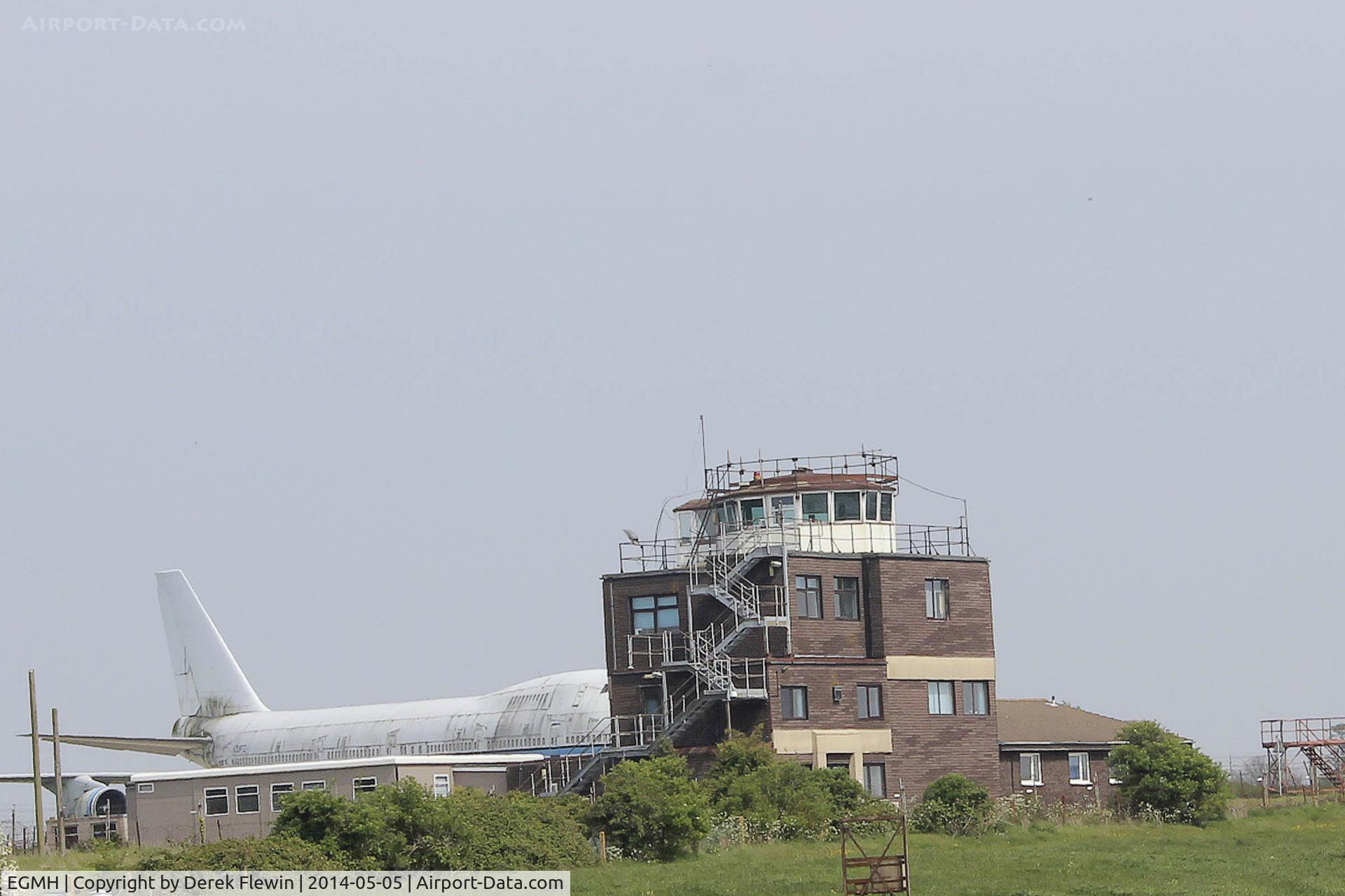 Kent International Airport, Canterbury, England United Kingdom (EGMH) - RAF Manston ATC Tower, N309TD in shot.
