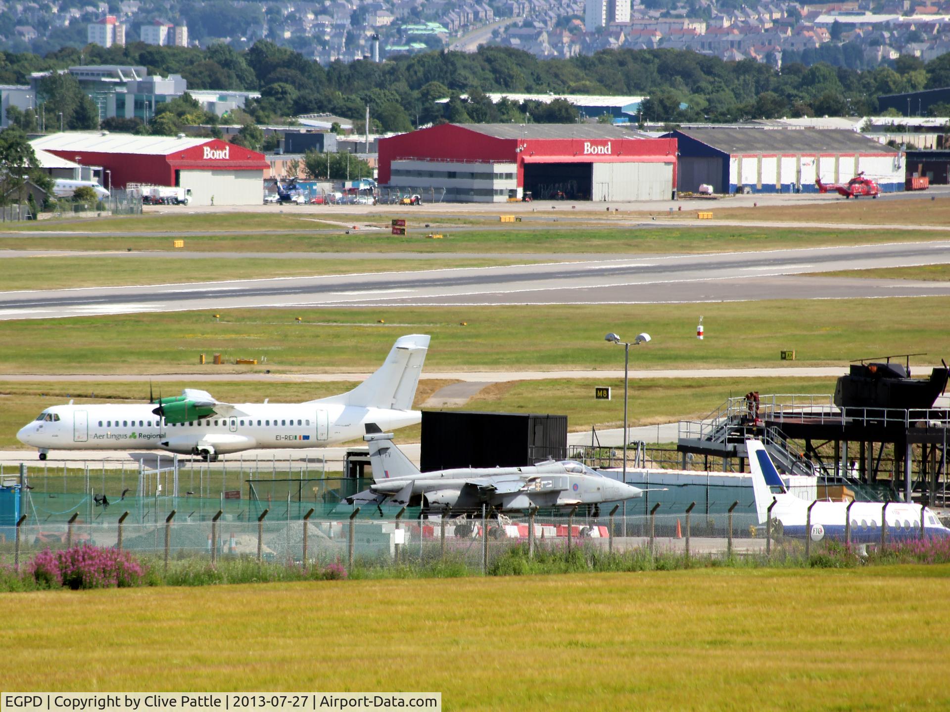 Aberdeen Airport, Aberdeen, Scotland United Kingdom (EGPD) - View of the Fire Training area and beyond at EGPD Aberdeen. 