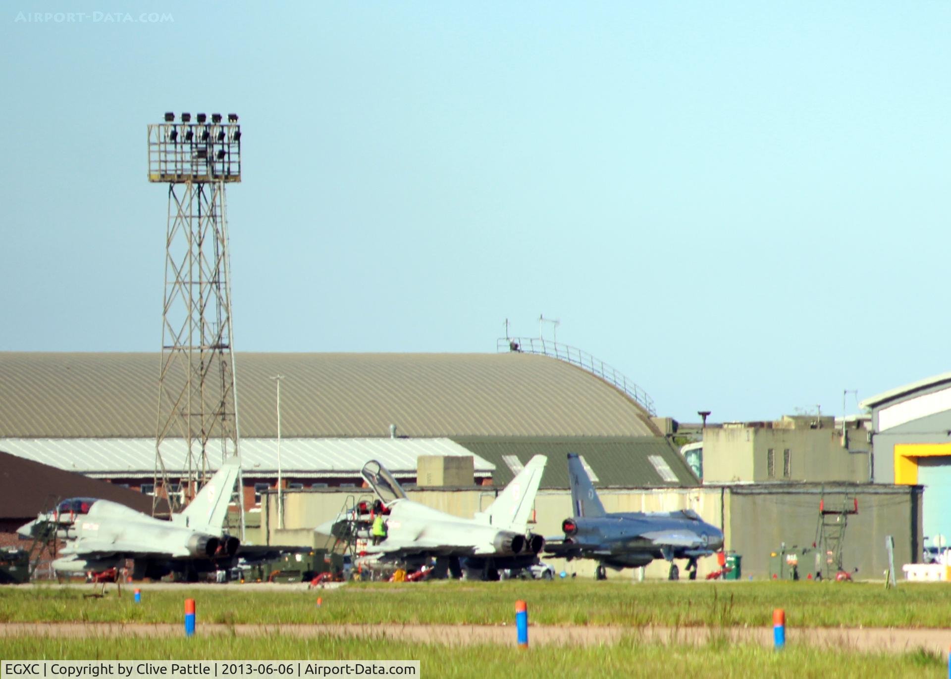 RAF Coningsby Airport, Coningsby, England United Kingdom (EGXC) - Typhoons and Lightning at RAF Coningsby EGXC