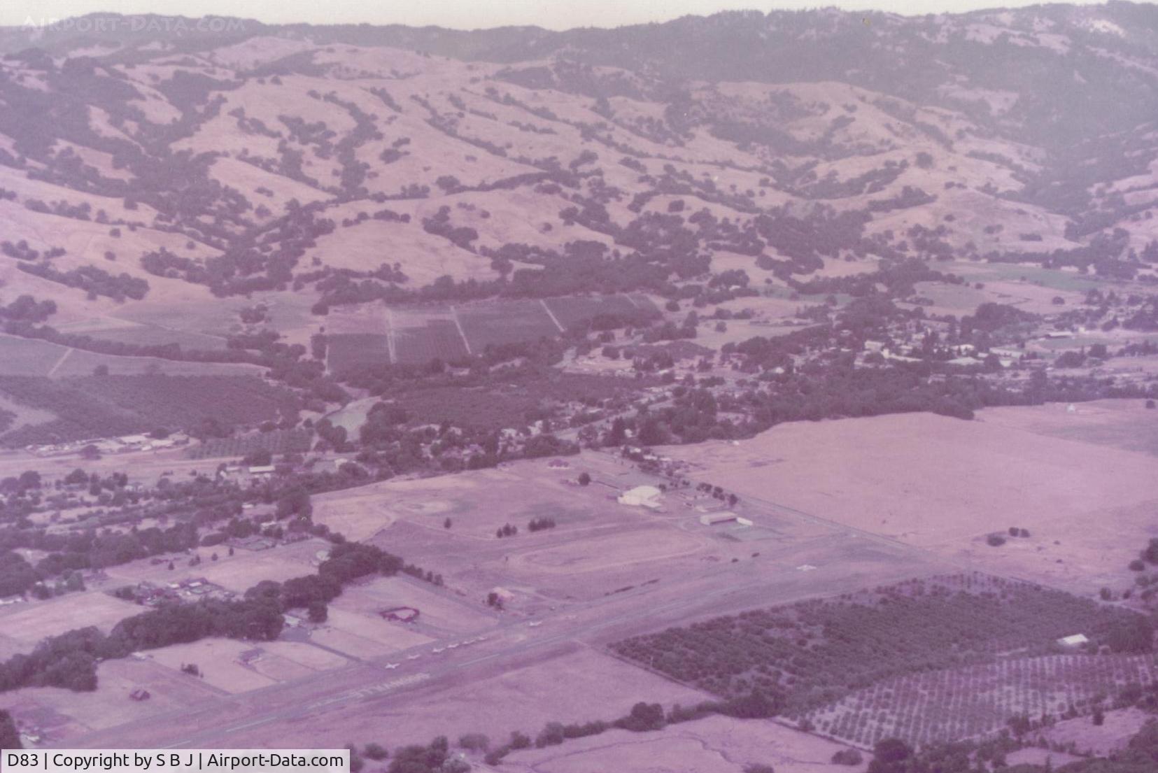 Boonville Airport (D83) - Boonville in around 1992 or so. It is a fair walk to the small town. View is east. 