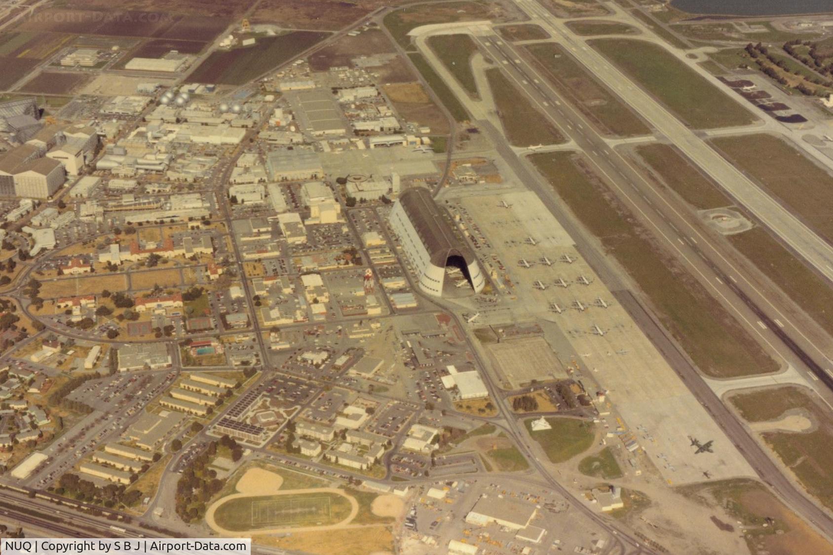 Moffett Federal Afld Airport (NUQ) - When the P 3Cs still flew! Had some very nice airshows (Blue Angels) there with a fantastic one in 1994 (last one) after which it was closed as a naval air station.Was the last major military air base in SF Bay Area.View is east.