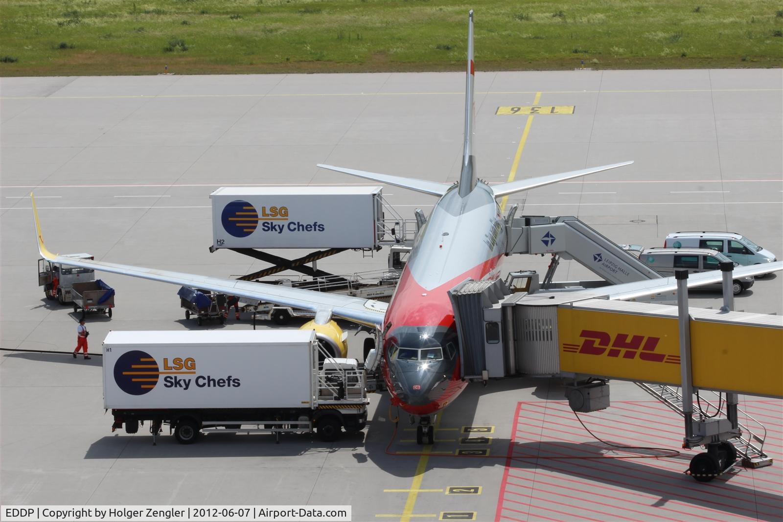 Leipzig/Halle Airport, Leipzig/Halle Germany (EDDP) - Business as usual at stand 136.