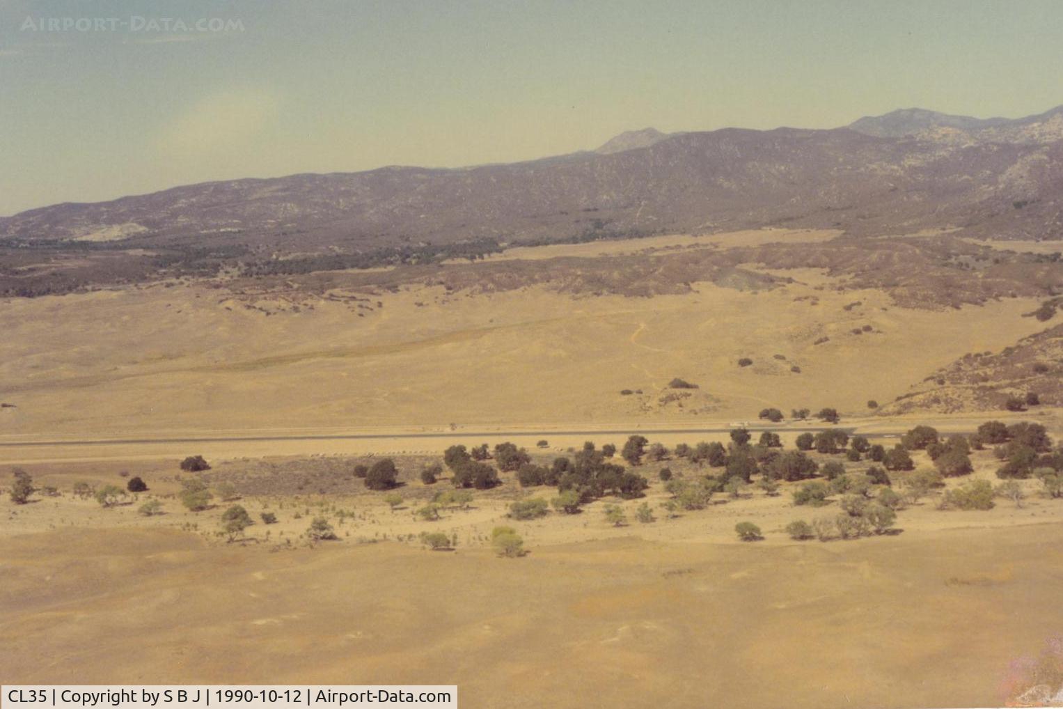 Warner Springs Gliderport (CL35) - As seen in 1990. Almost exclusively a glider airport.