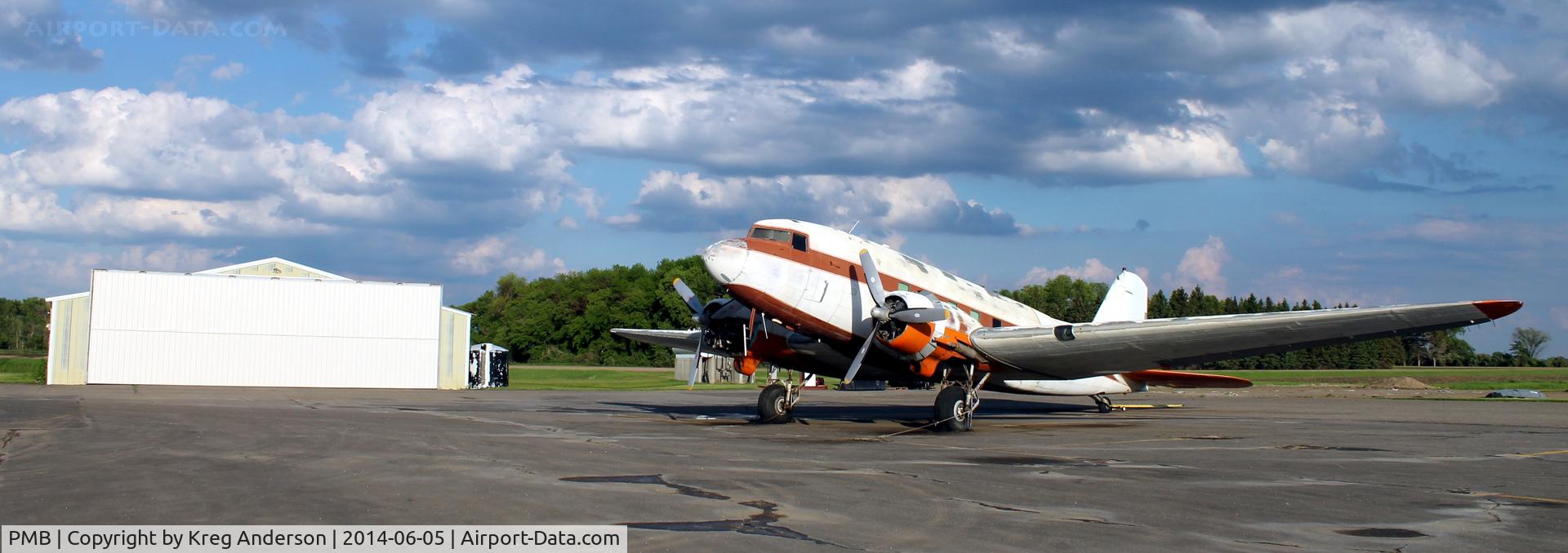 Pembina Municipal Airport (PMB) - Taking it back to 1943 with this Douglas DC-3 on the ramp. Definitely not what I was expecting to find at this rural airport on the Canadian border!