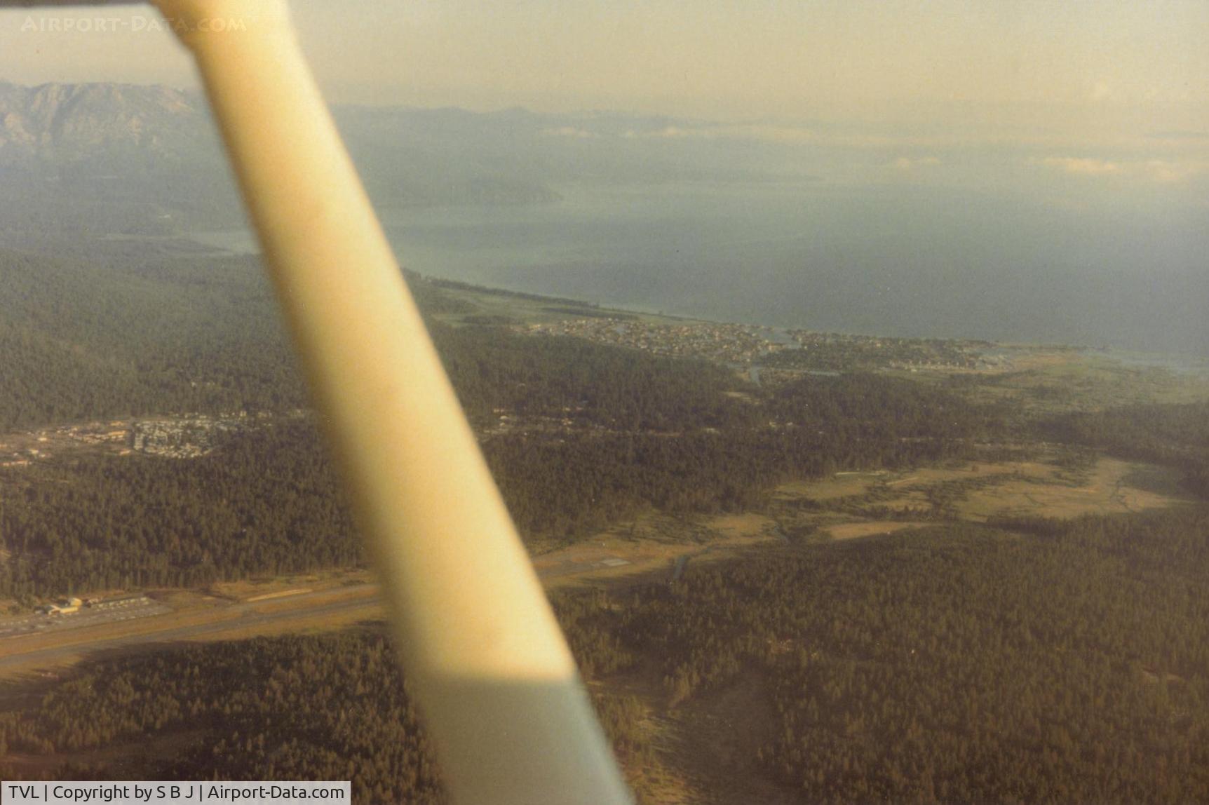 Lake Tahoe Airport (TVL) - 1994 while flying past beautiful Lake Tahoe.