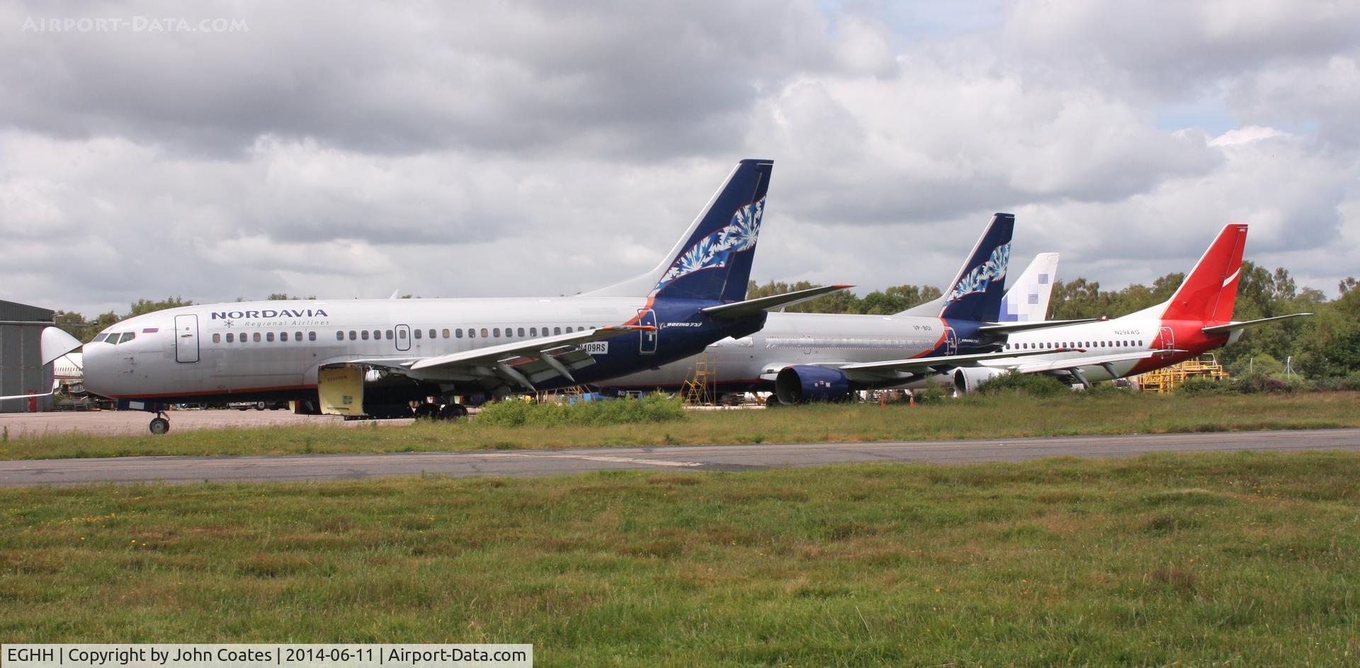 Bournemouth Airport, Bournemouth, England United Kingdom (EGHH) - N409RS appears to have joined the spares dept.