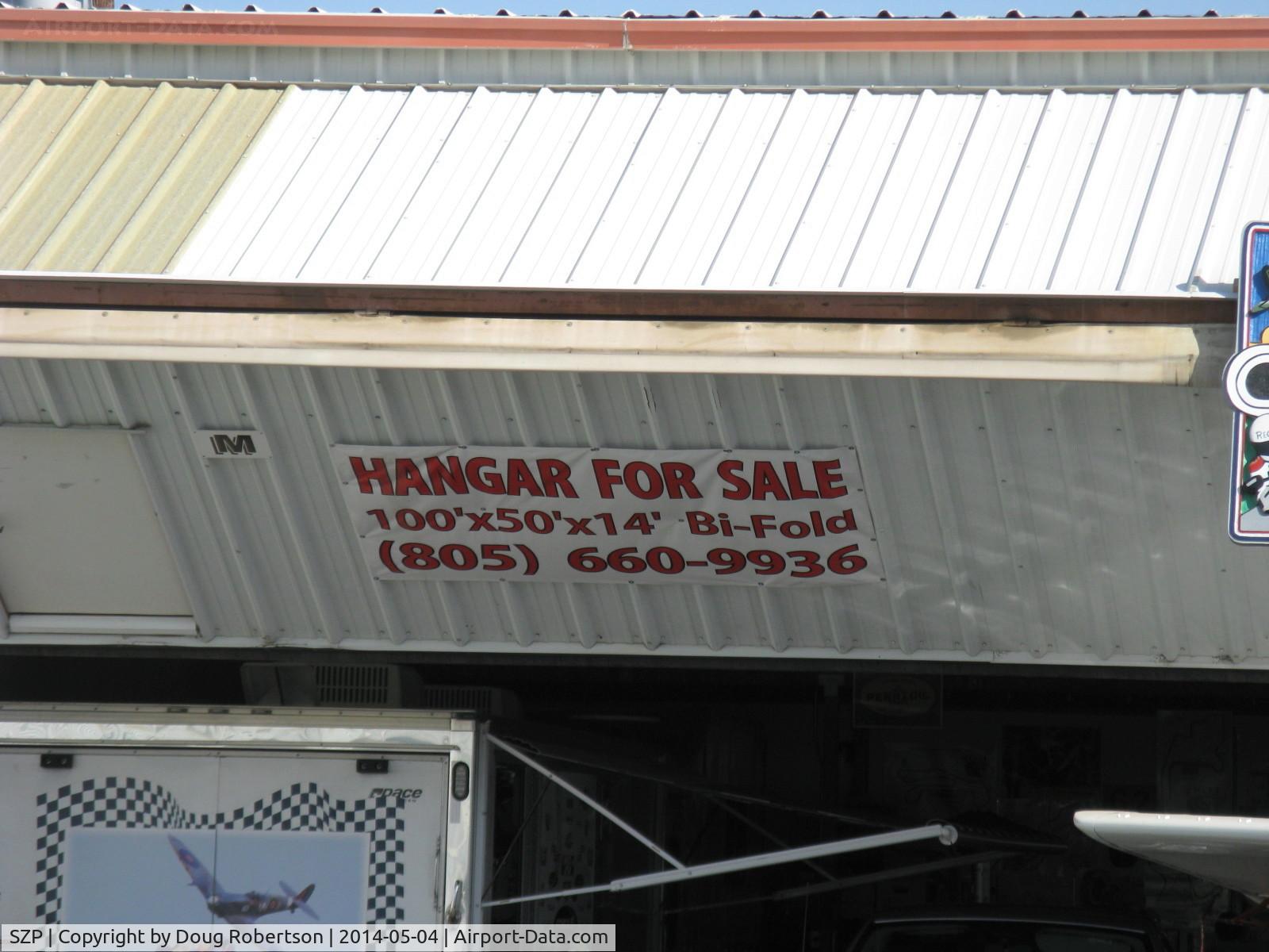 Santa Paula Airport (SZP) - Deluxe Large hangar FOR SALE, one of the largest private aircraft hangars at SZP.