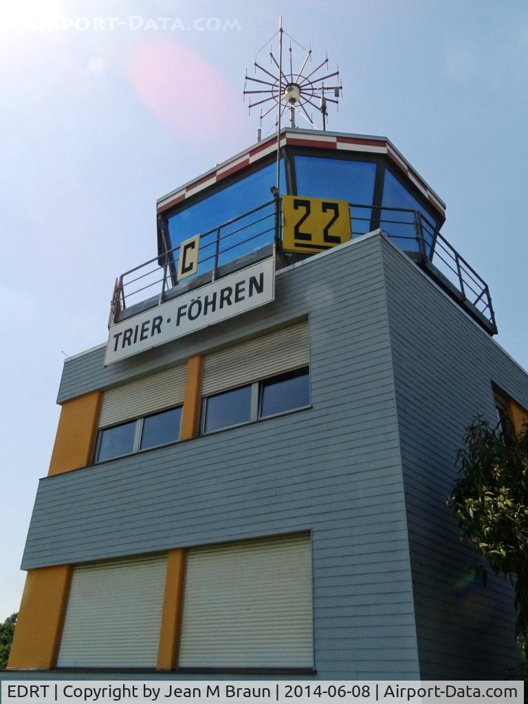 EDRT Airport - Tower of Trier Foehren Airport which opened in 1977 replacing the old Trier Airfield mainly used by a French garrison after WW II.