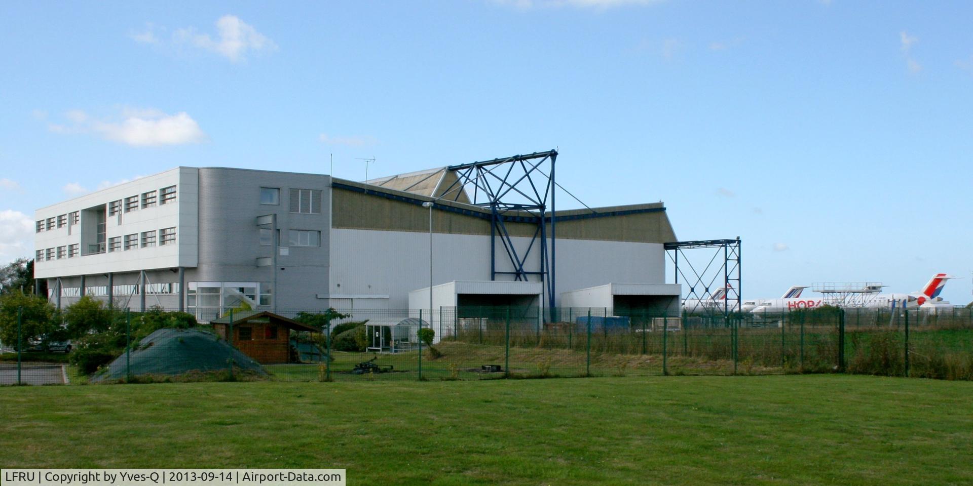 Morlaix Ploujean Airport, Morlaix France (LFRU) - HOP! maintenance workshop, Morlaix-Ploujean Airport (LFRU-MXN)