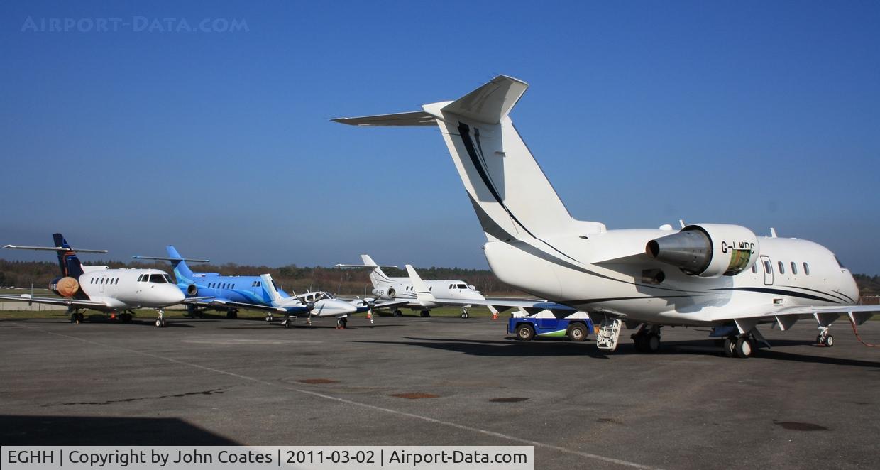 Bournemouth Airport, Bournemouth, England United Kingdom (EGHH) - JETS apron