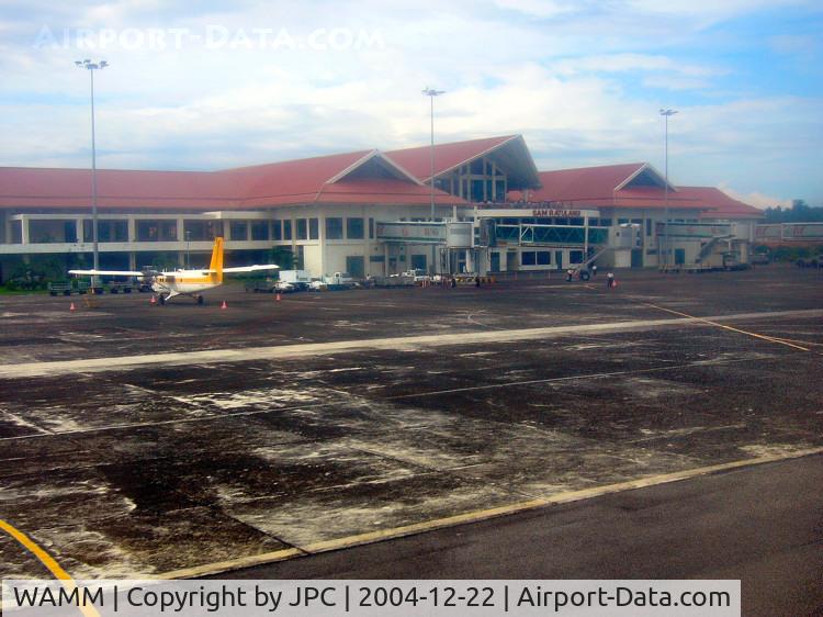 Sam Ratulangi Airport, Manado, North Sulawesi Indonesia (WAMM) - Manado Airport! Unfortunately, too much condensation on the airplane windows...