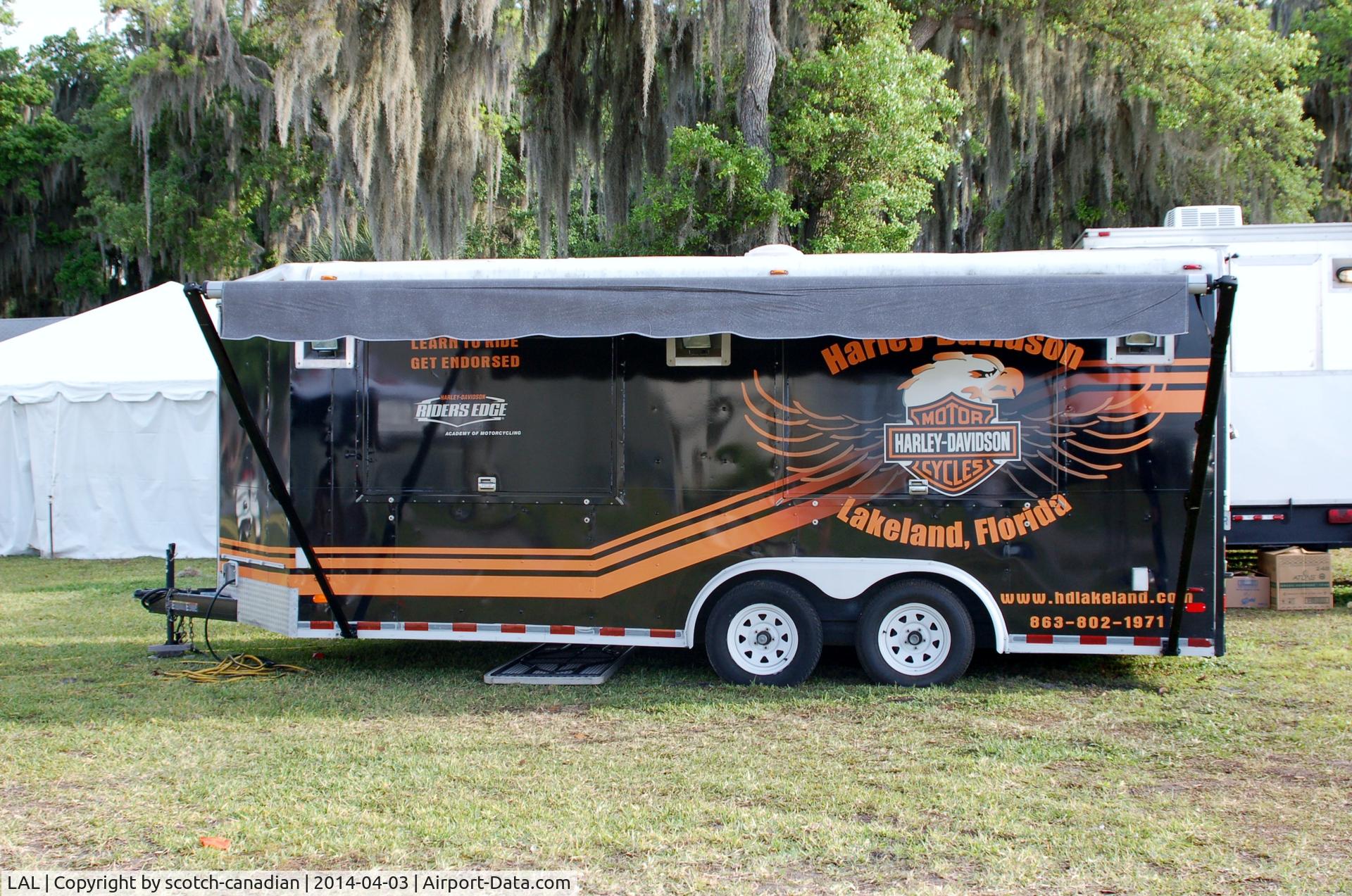 Lakeland Linder Regional Airport (LAL) - Harley-Davidson Motorcycle Trailer at 2014 Sun n Fun, Lakeland Linder Regional Airport, Lakeland, FL