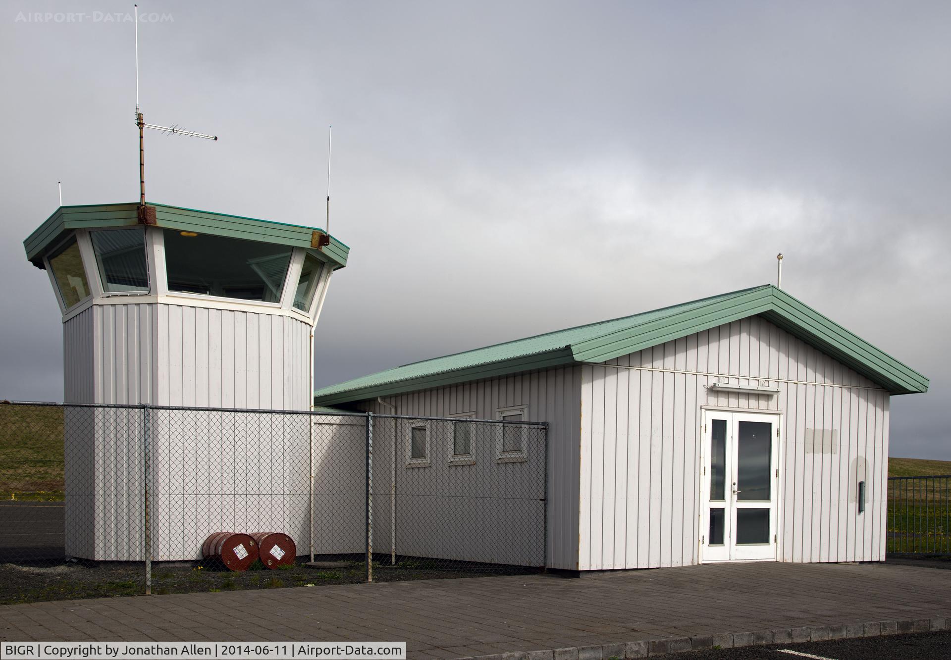 Grimsey Airport, Grimsey Iceland (BIGR) - Airport waiting room and control tower.