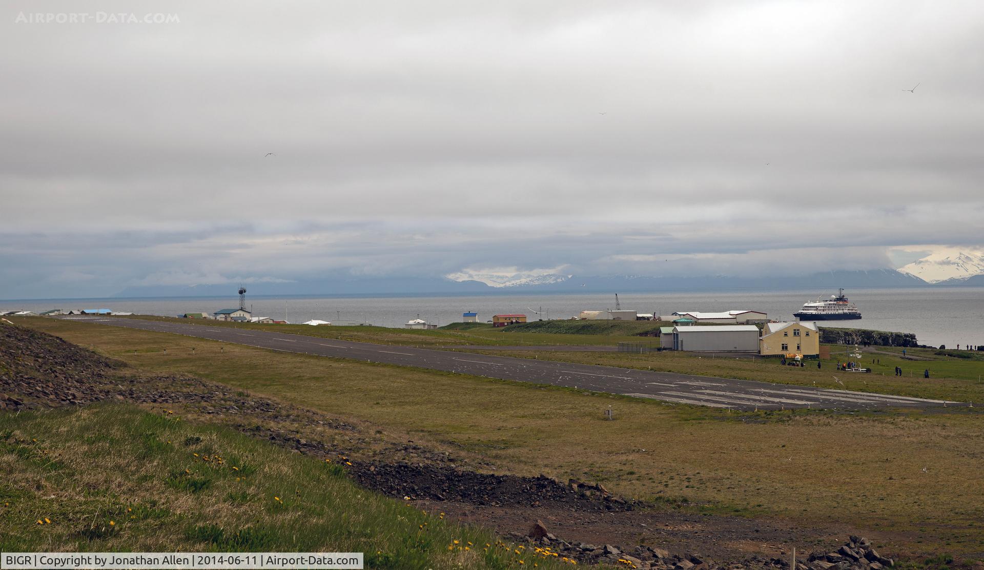 Grimsey Airport, Grimsey Iceland (BIGR) - Grimsay Airport runway. The island is a major breeding ground for Arctic Tern and care is required to use this airport.