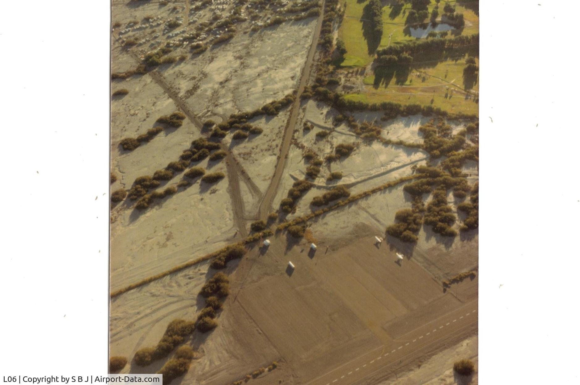 Furnace Creek Airport (L06) - Another view of Furnace creek. This is around 1994. Late fall is a fantastic time to fly to DV. Spring can be good or bad  and summer being unbearable.
