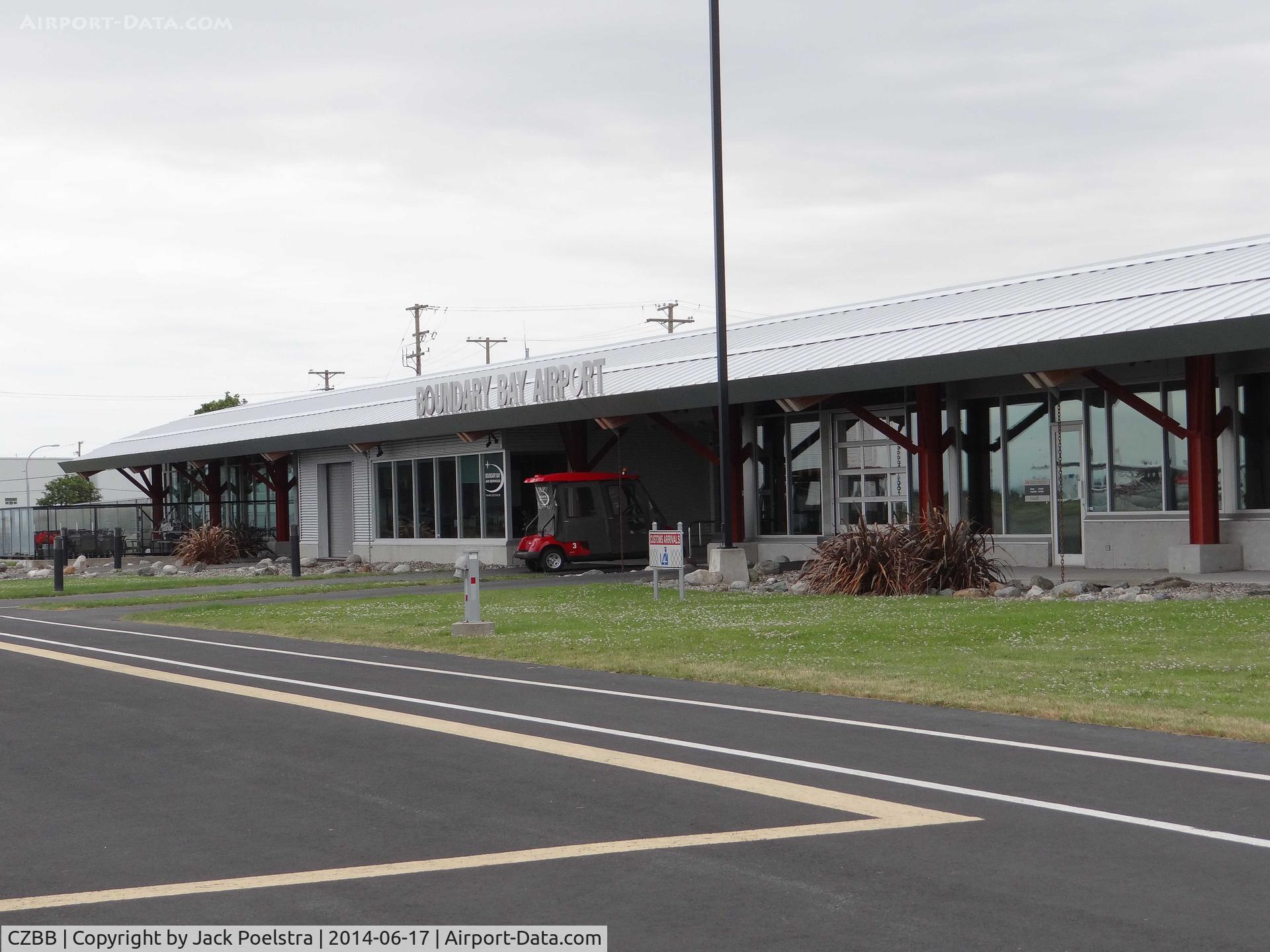Boundry Bay Airport, Boundry Bay Canada (CZBB) - Terminal of Boundry Bay Airport  BC, ramp side