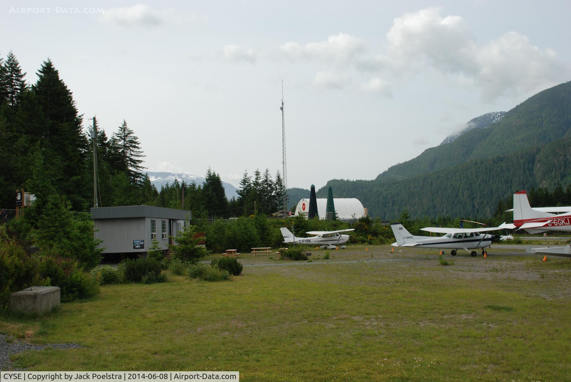Squamish Airport, Squamish, British Columbia Canada (CYSE) - Airport office at Squamish airport BC