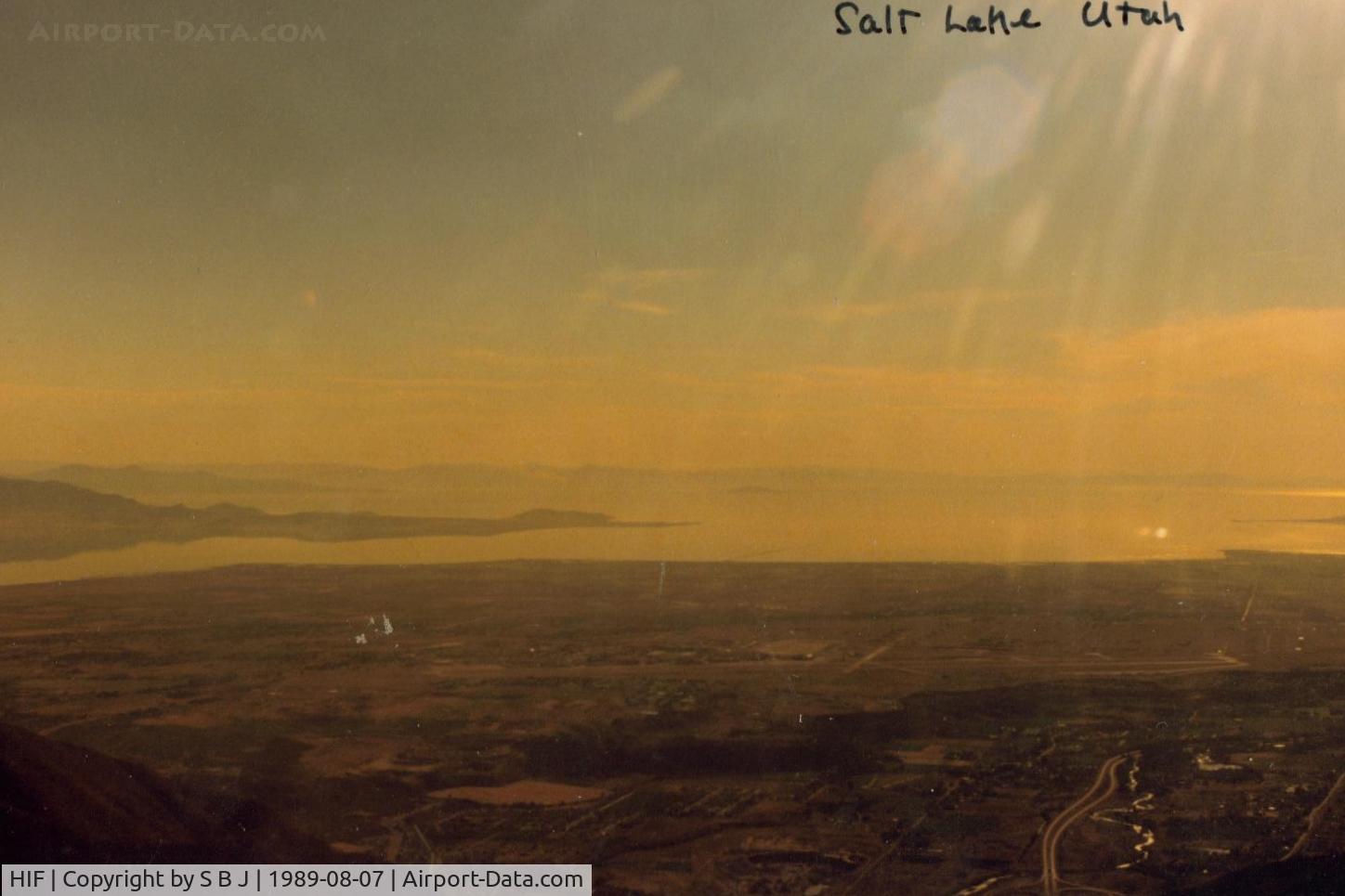 Hill Afb Airport (HIF) - View of Hill AFB with The Great Salt Lake in the distance.