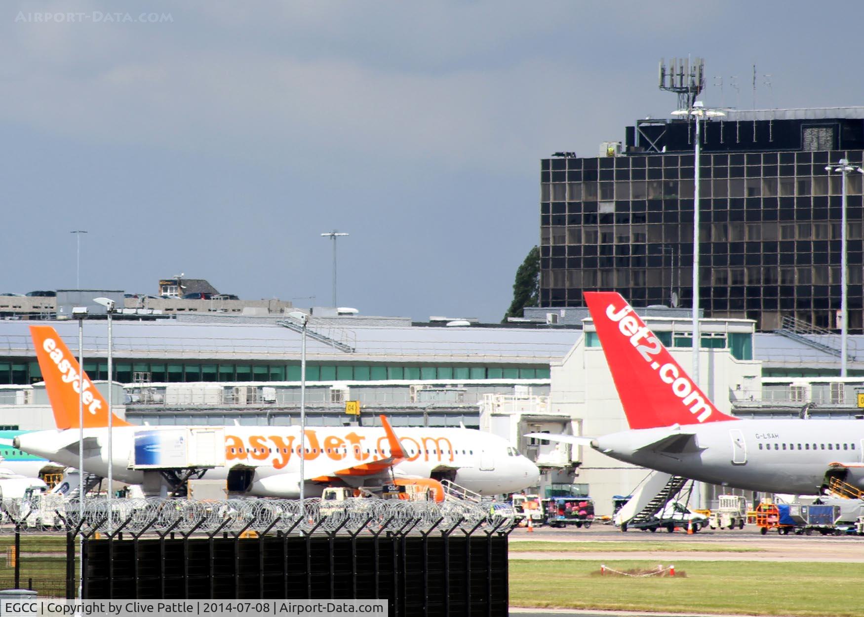 Manchester Airport, Manchester, England United Kingdom (EGCC) - View from the viewing area at Manchester EGCC