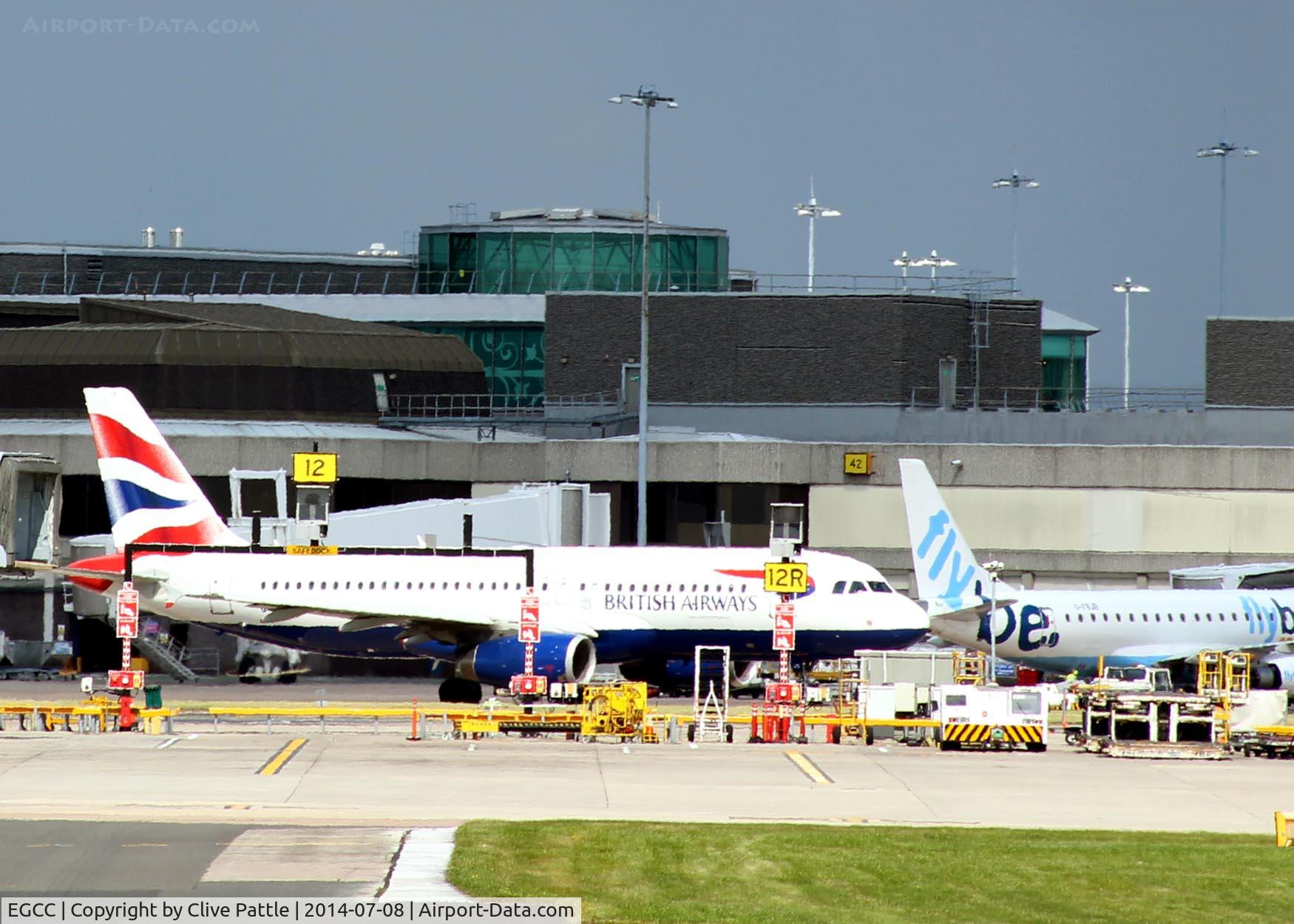 Manchester Airport, Manchester, England United Kingdom (EGCC) - Viewed from the viewing area with a 200mm lens at Manchester EGCC