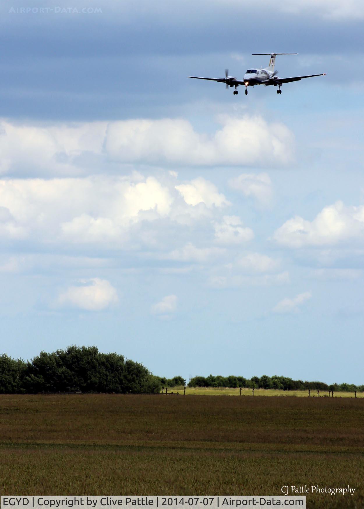 RAF Cranwell Airport, Cranwell, England United Kingdom (EGYD) - King Air short finals at RAF Cranwell EGYD