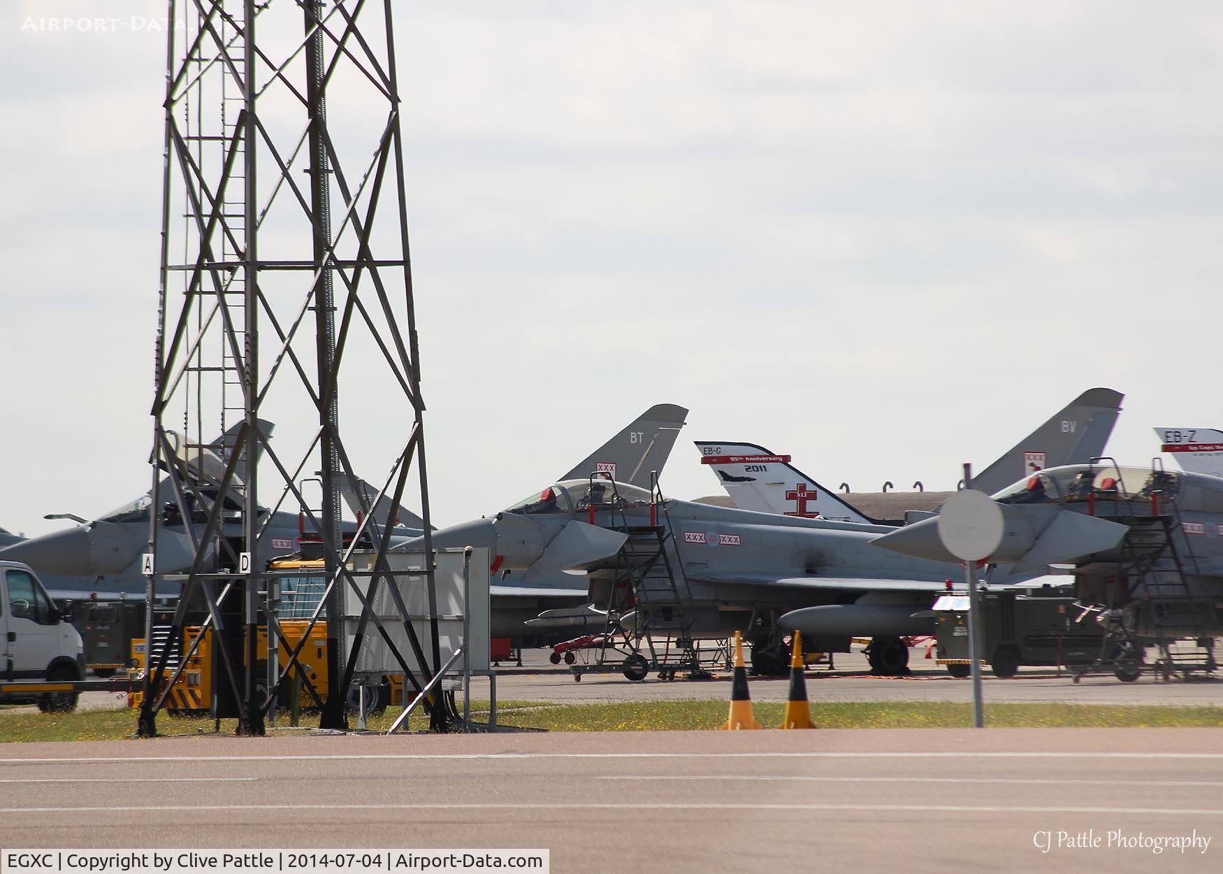RAF Coningsby Airport, Coningsby, England United Kingdom (EGXC) - Flightline action