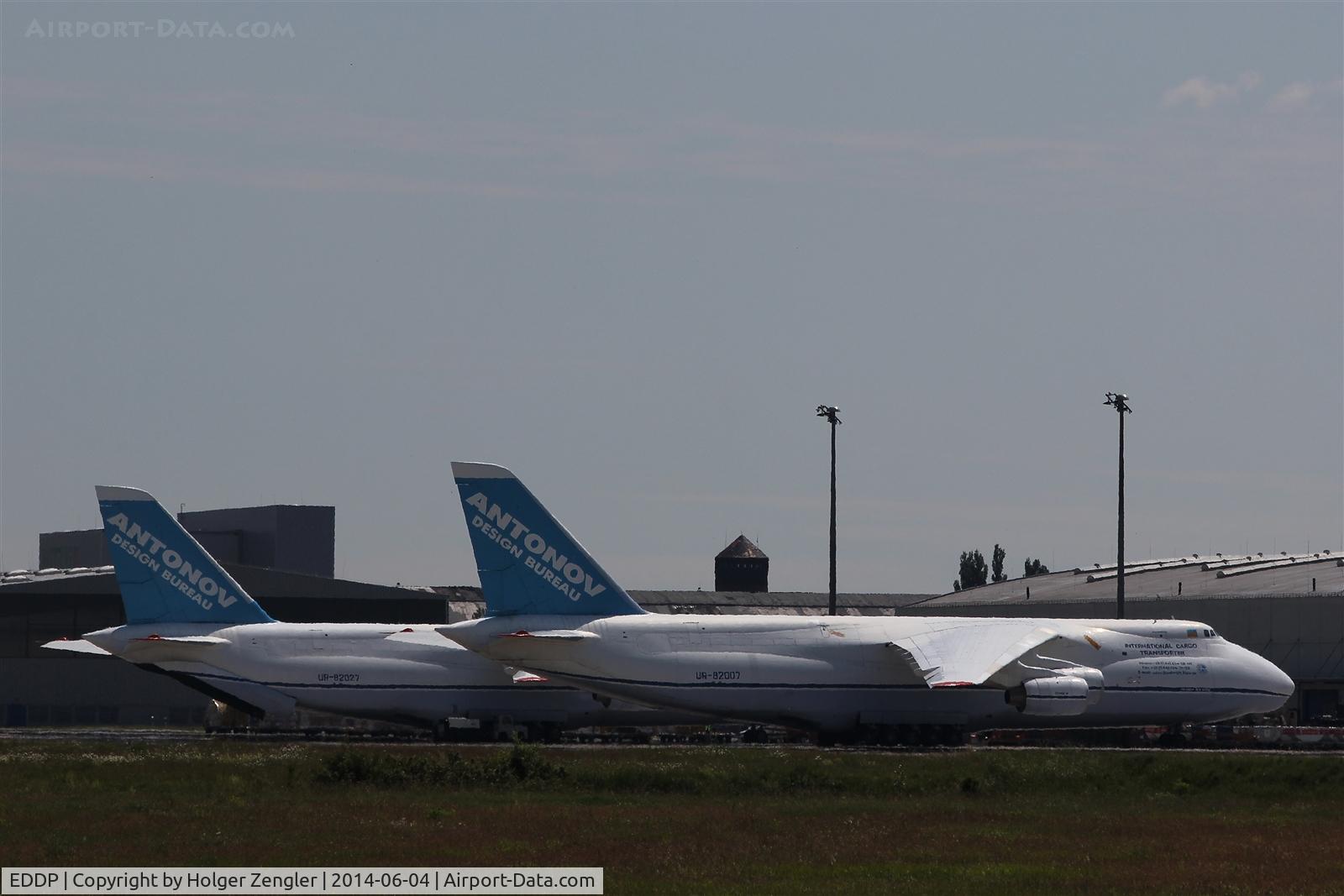 Leipzig/Halle Airport, Leipzig/Halle Germany (EDDP) - Two AN 124 of Antonov Design Bureau (Ukraine) on apron 2.....