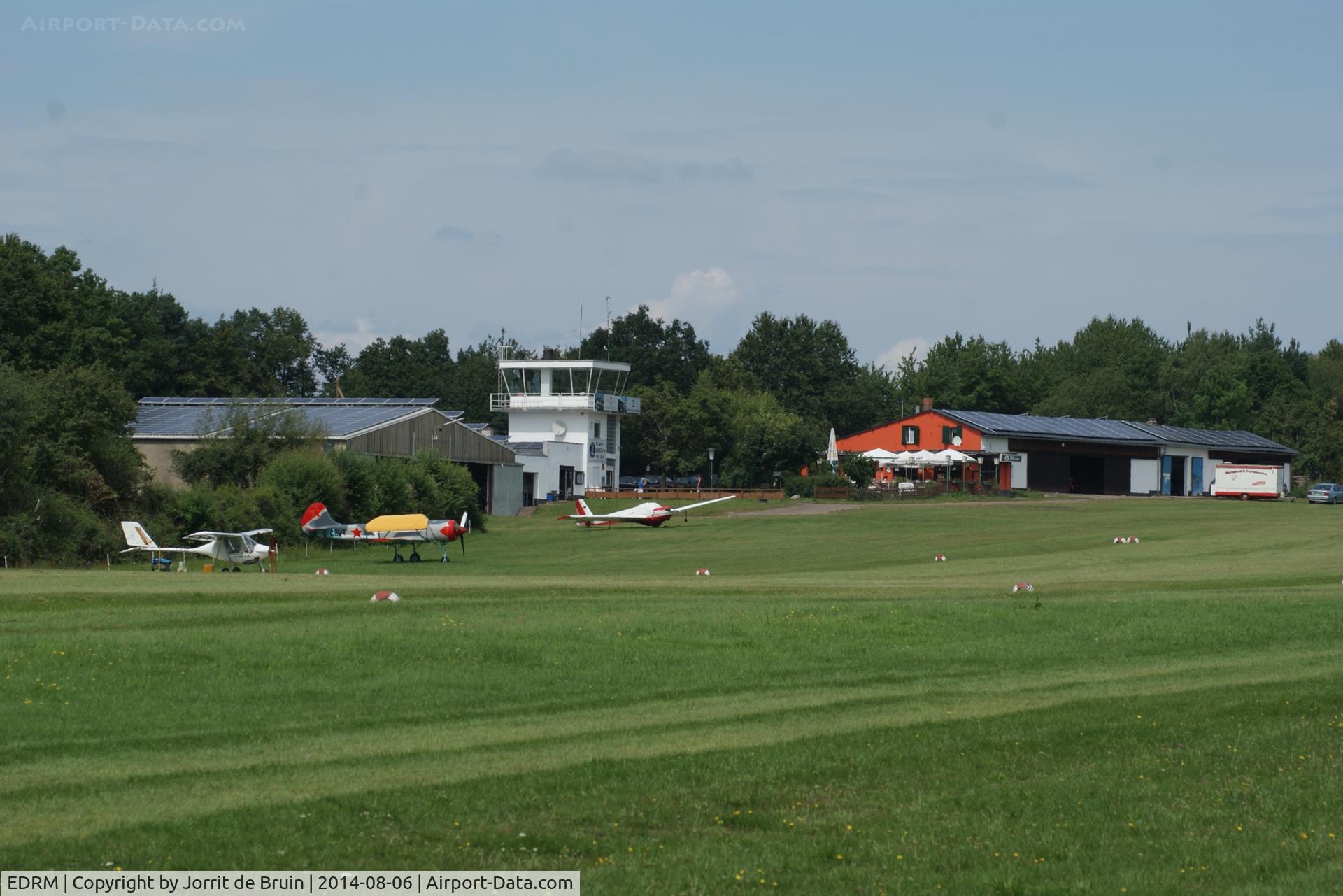 EDRM Airport - The Mont-Royal Traben-Trarbach airport on an ordinary summer day.