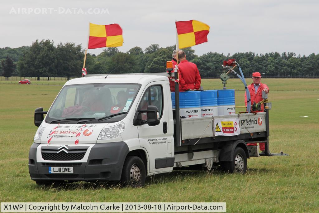 X1WP Airport - Re-fuelling wagon at The De Havilland Moth Club's 28th International Moth Rally at Woburn Abbey Park. August 2013.