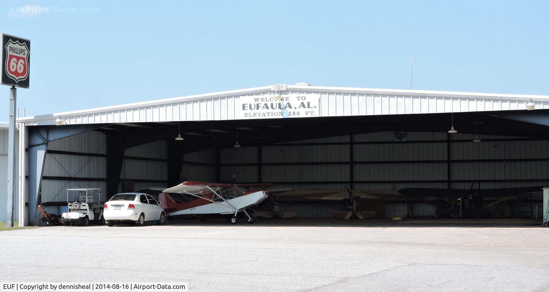 Weedon Field Airport (EUF) - MAIN AIRPORT HANGER