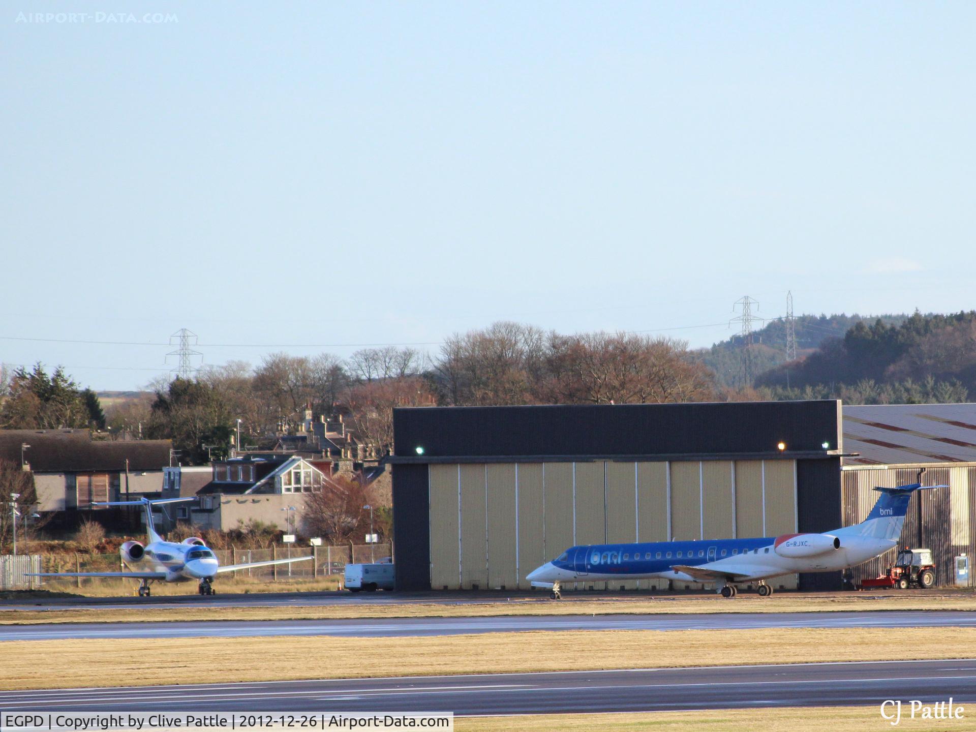 Aberdeen Airport, Aberdeen, Scotland United Kingdom (EGPD) - Flybee maintenance hangar on east side of Aberdeen airport EGPD