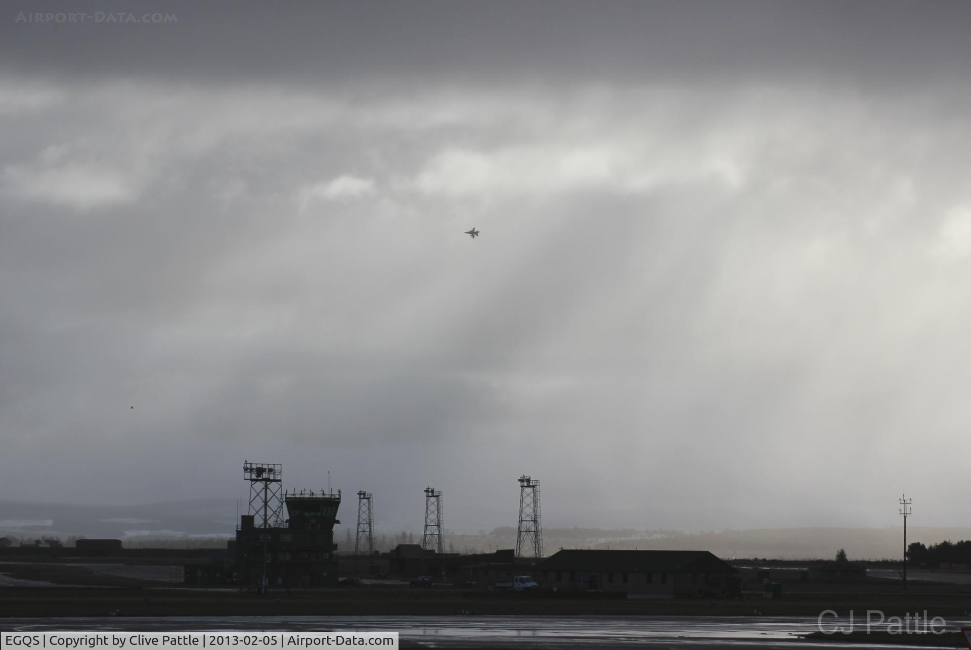 RAF Lossiemouth Airport, Lossiemouth, Scotland United Kingdom (EGQS) - RAF Lossiemouth EGQS on a driech Scottish February day.