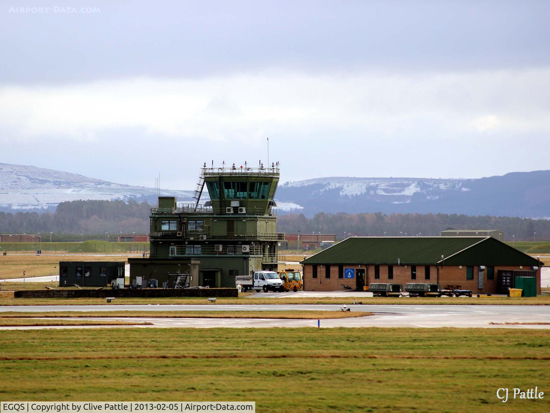 RAF Lossiemouth Airport, Lossiemouth, Scotland United Kingdom (EGQS) - The ATC buildings at RAF Lossiemouth EGQS
