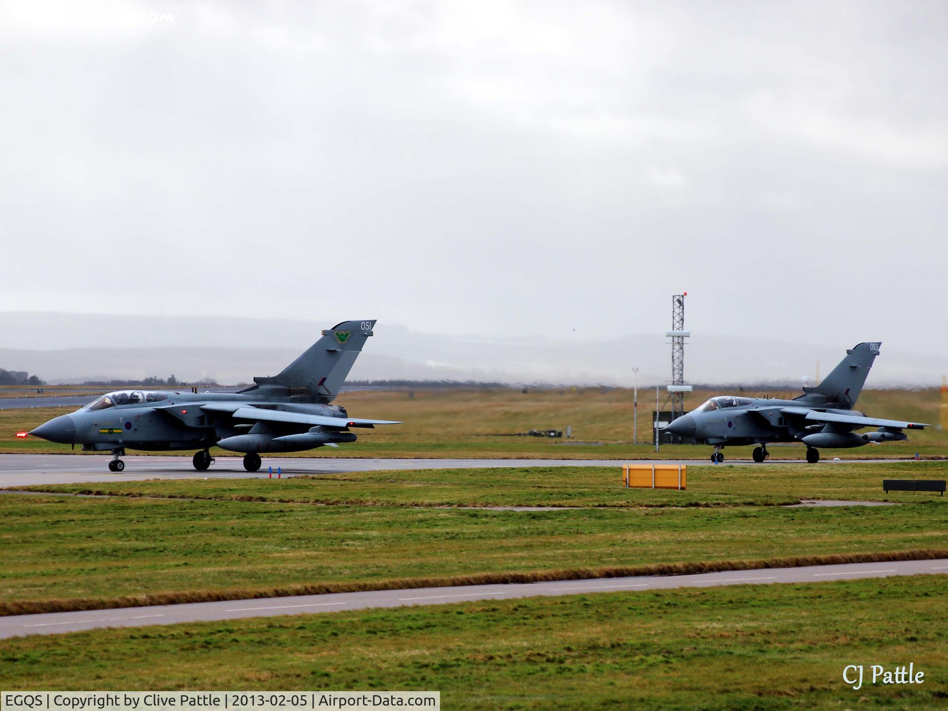 RAF Lossiemouth Airport, Lossiemouth, Scotland United Kingdom (EGQS) - Long Taxy at RAF Lossiemouth EGQS
