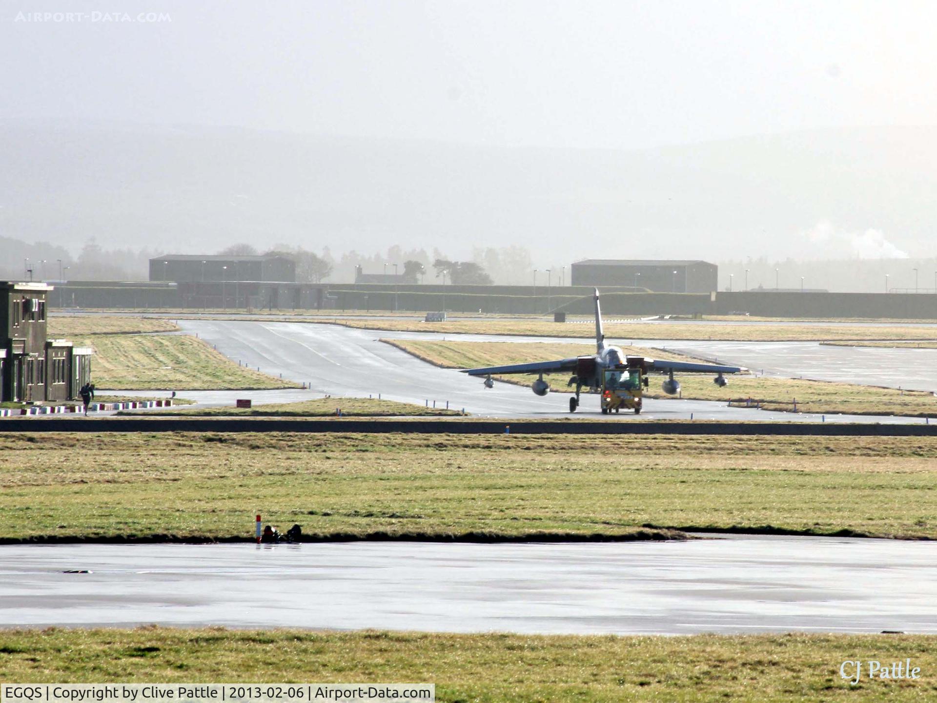 RAF Lossiemouth Airport, Lossiemouth, Scotland United Kingdom (EGQS) - A good view for photographers at RAF Lossiemouth EGQS is available on the east side, close to the Rwy 23 threshold.