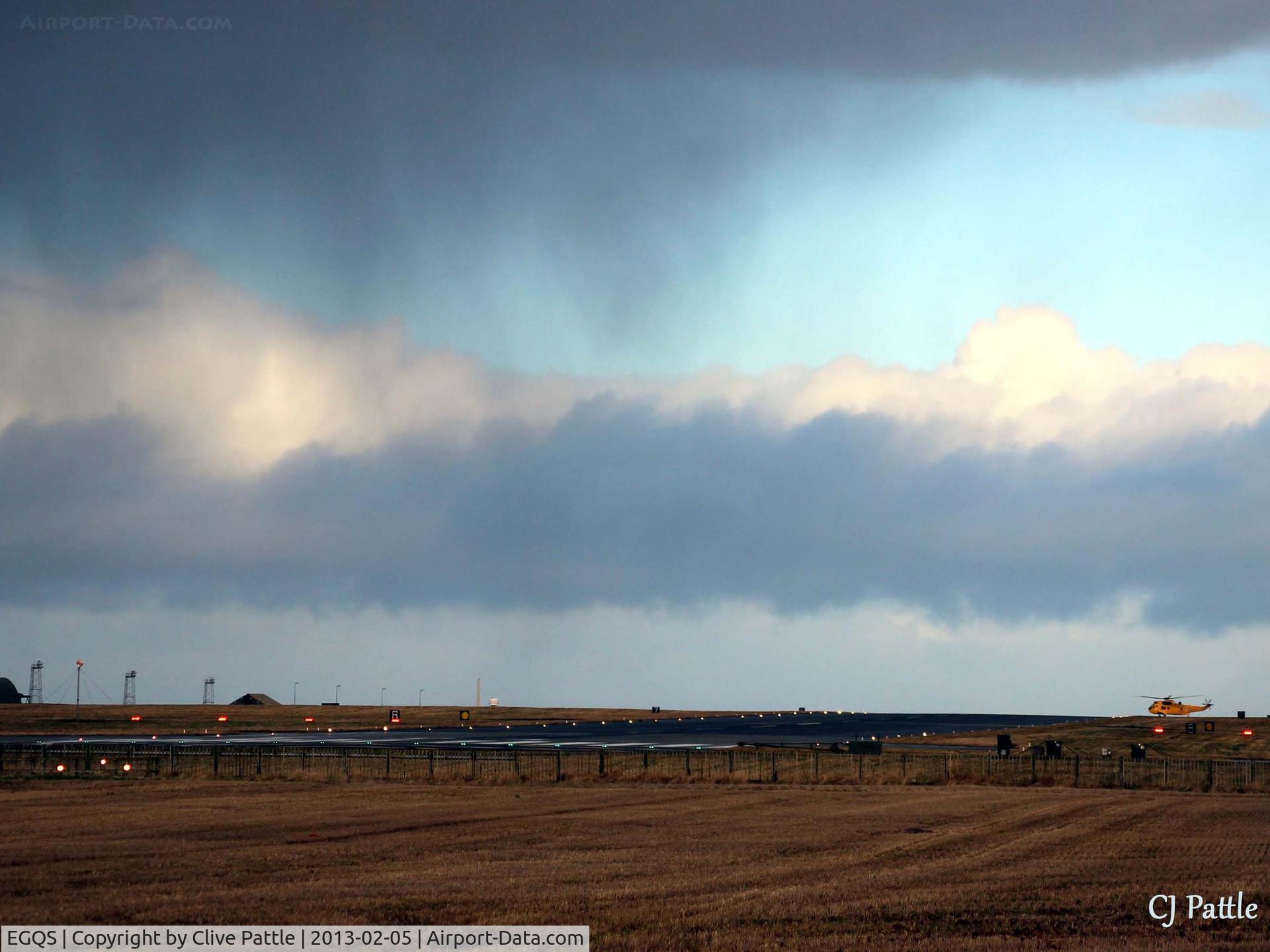 RAF Lossiemouth Airport, Lossiemouth, Scotland United Kingdom (EGQS) - February in Scotland can be a bit changeable! - at RAF Lossiemouth EGQS
