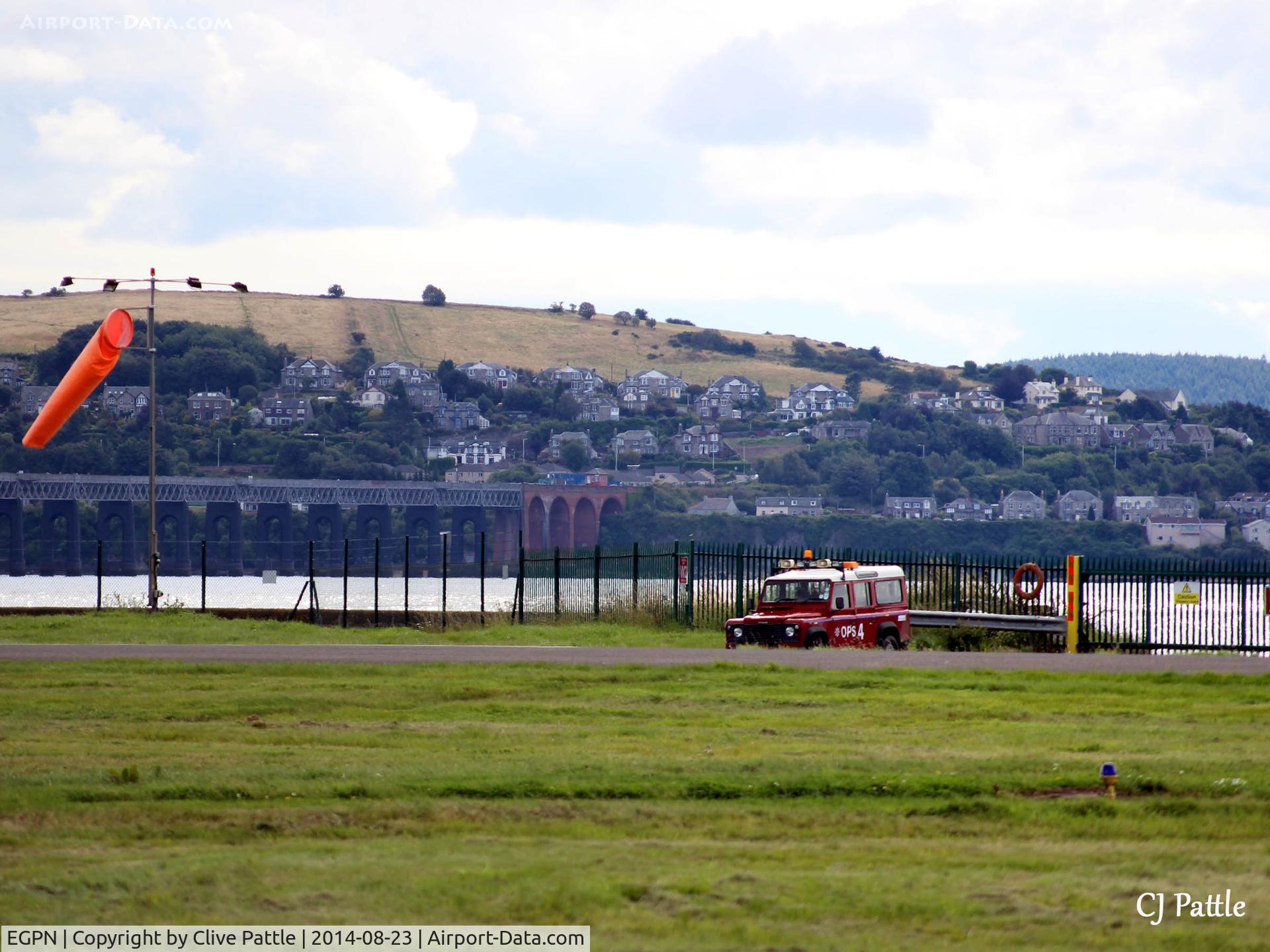 Dundee Airport, Dundee, Scotland United Kingdom (EGPN) - Rescue/Safety vehicle always on duty at Dundee Riverside Airport.