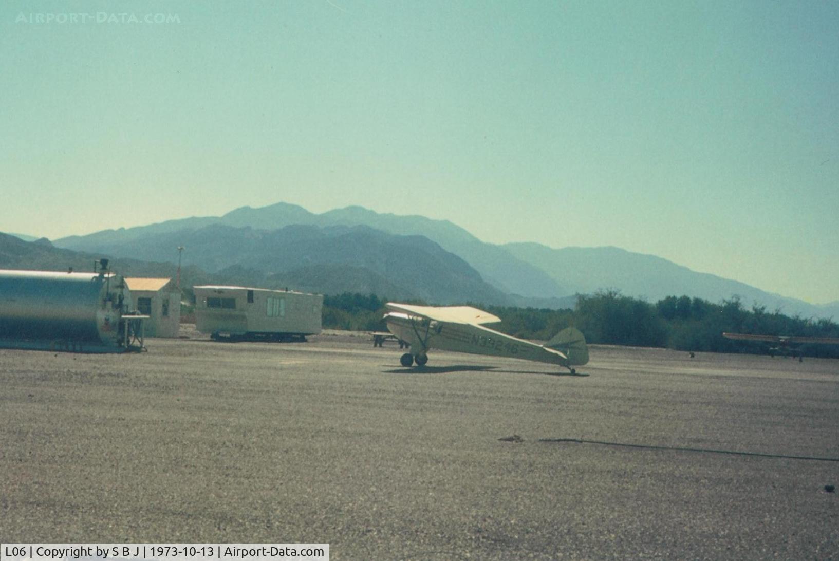 Furnace Creek Airport (L06) - The Furnace Creek ramp on a mid 70s flight. Only service was fuel at a premium price. 