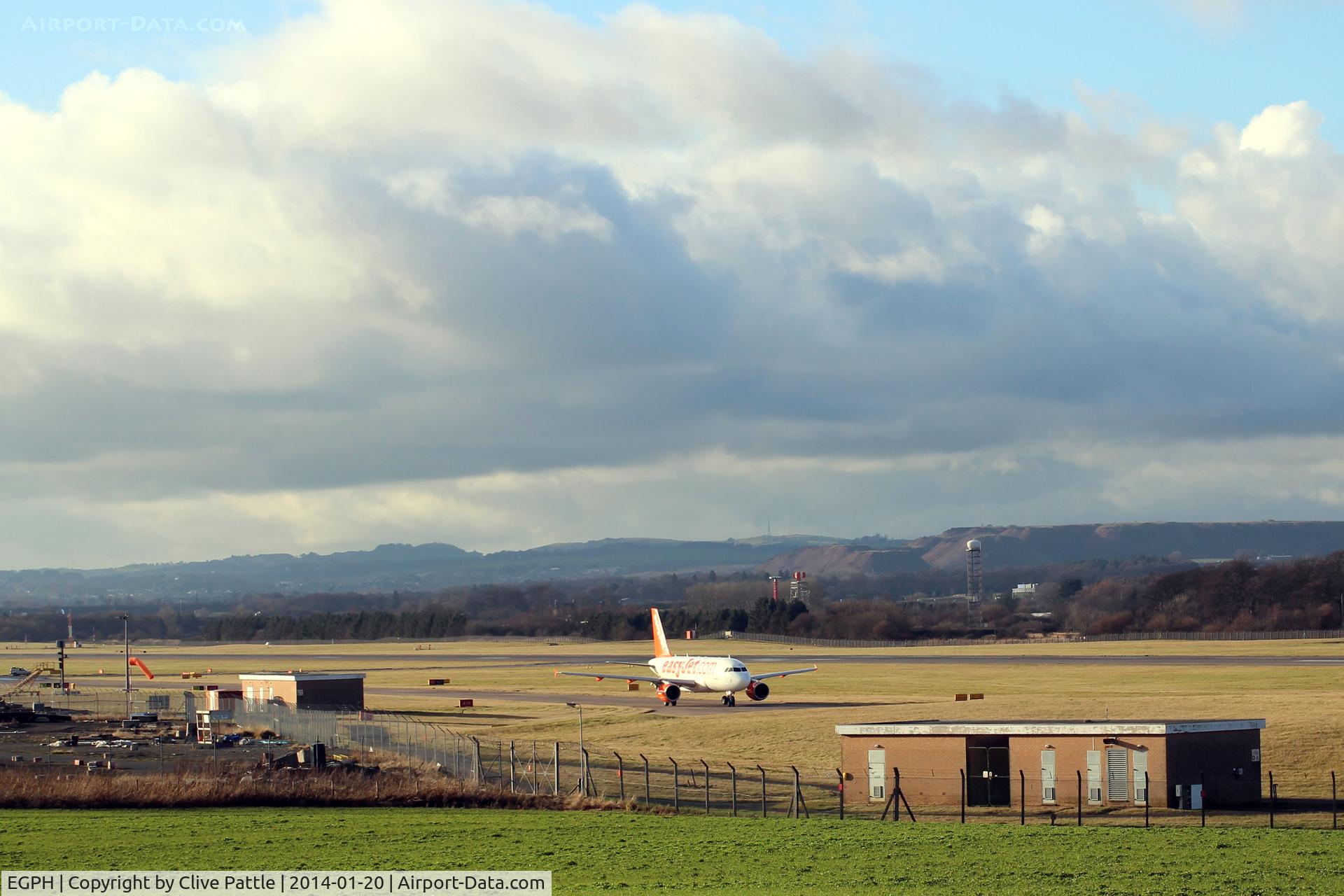 Edinburgh Airport, Edinburgh, Scotland United Kingdom (EGPH) - Wide airfield shot looking south at Edinburgh EGPH