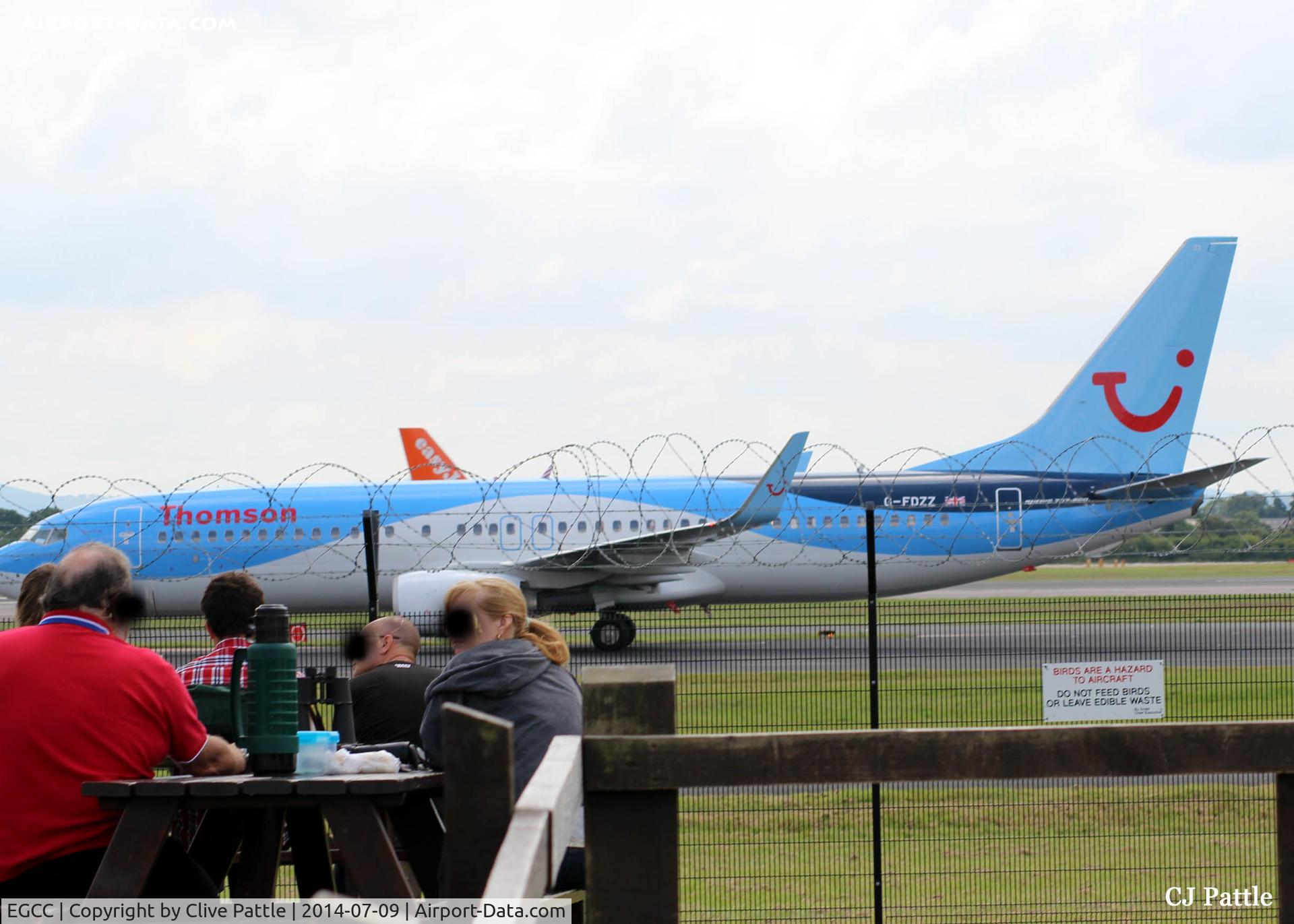 Manchester Airport, Manchester, England United Kingdom (EGCC) - Comfort at the Viewing Area at Manchester EGCC