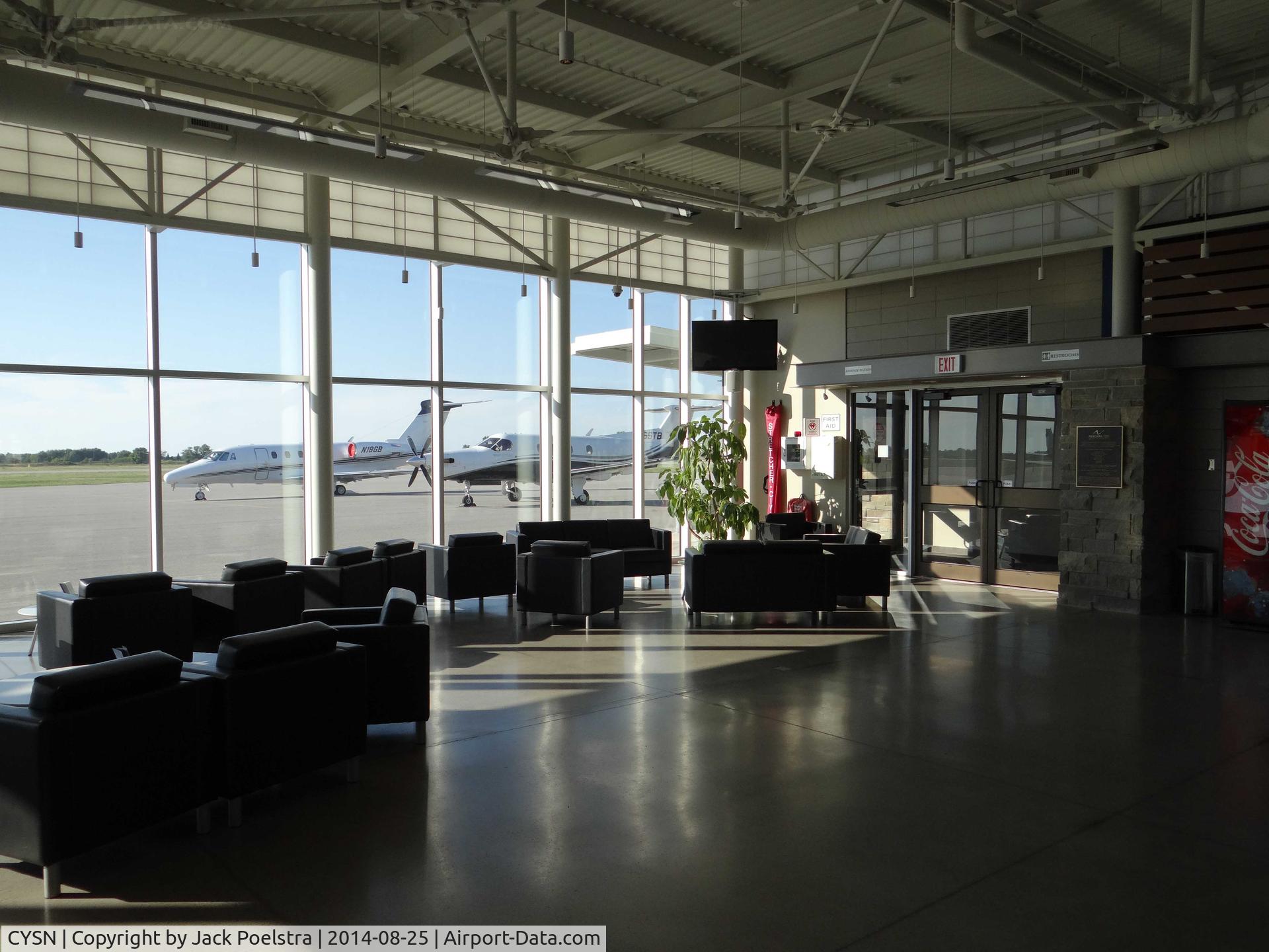 St. Catharines/Niagara District Airport, St. Catharines, Ontario Canada (CYSN) - Inside  passenger terminal Niagara distr. airport