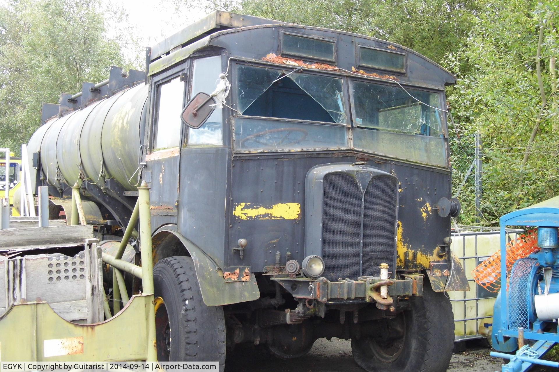 EGYK Airport - This old tanker is parked up at RAF Elvington 