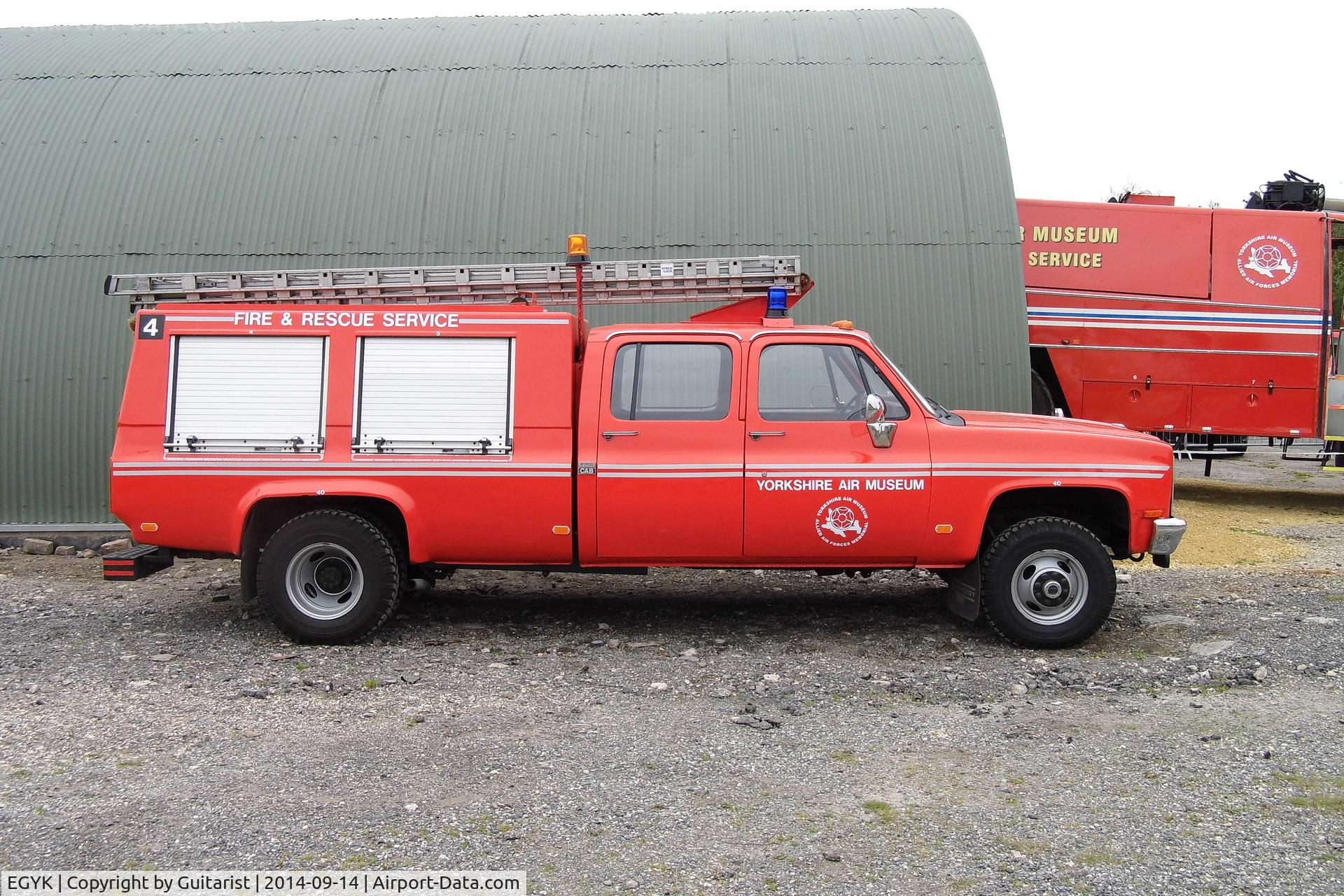 EGYK Airport - One of the emergency vehicles at RAF Elvington
