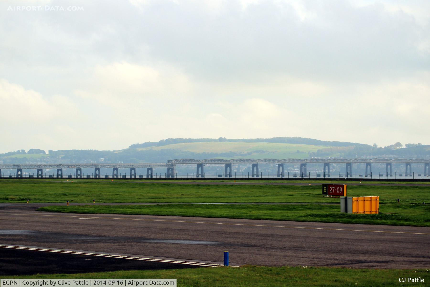 Dundee Airport, Dundee, Scotland United Kingdom (EGPN) - Wide angle view eastwards of Dundee Riverside airport. EGPN.
