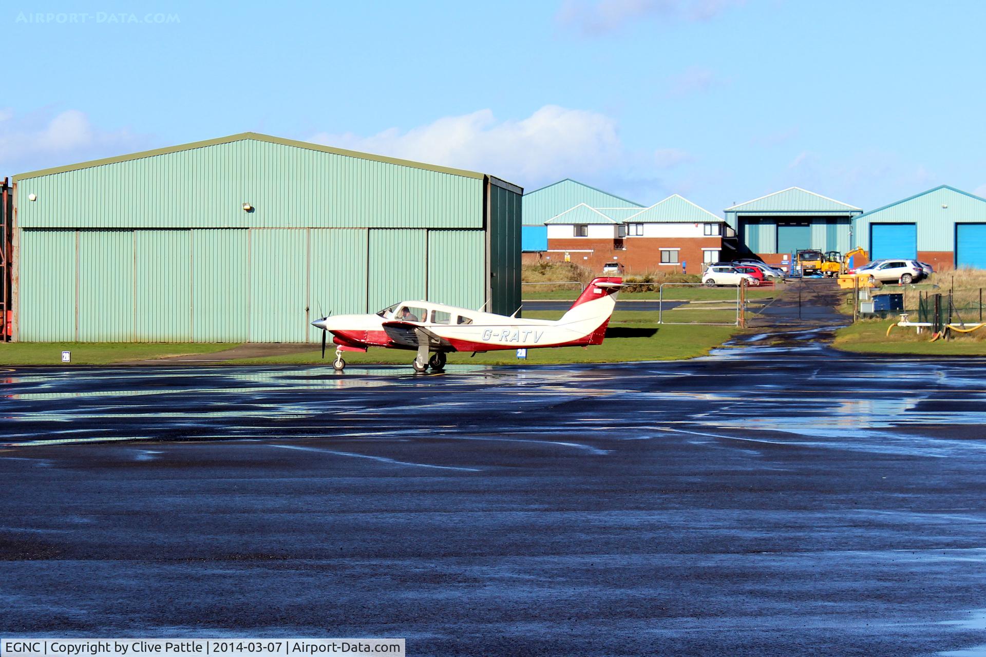 Carlisle Airport, Carlisle, England United Kingdom (EGNC) - Apron view of Carlisle airport