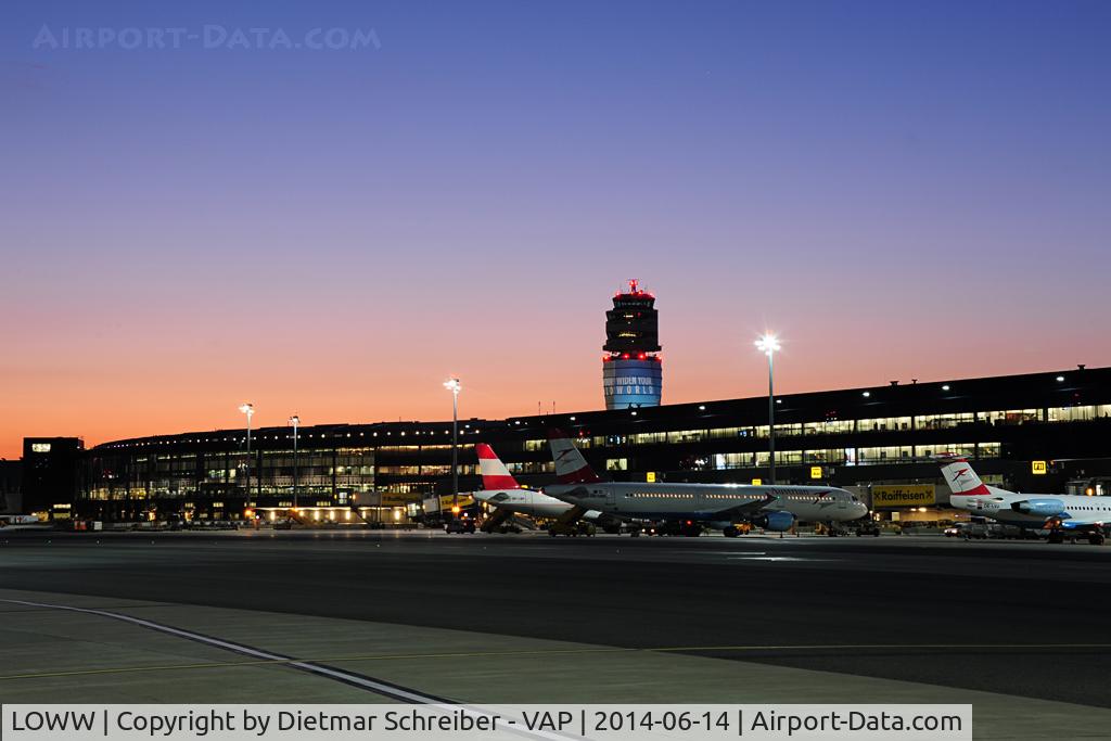 Vienna International Airport, Vienna Austria (LOWW) - Vienna Airport by night