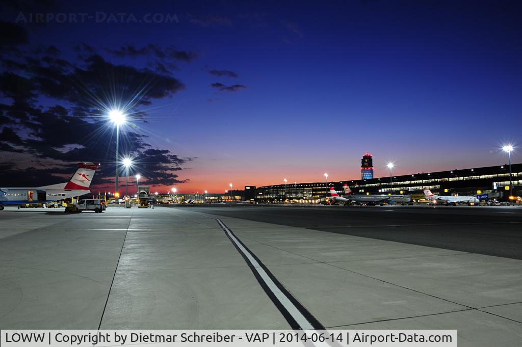 Vienna International Airport, Vienna Austria (LOWW) - Vienna Airport by night
