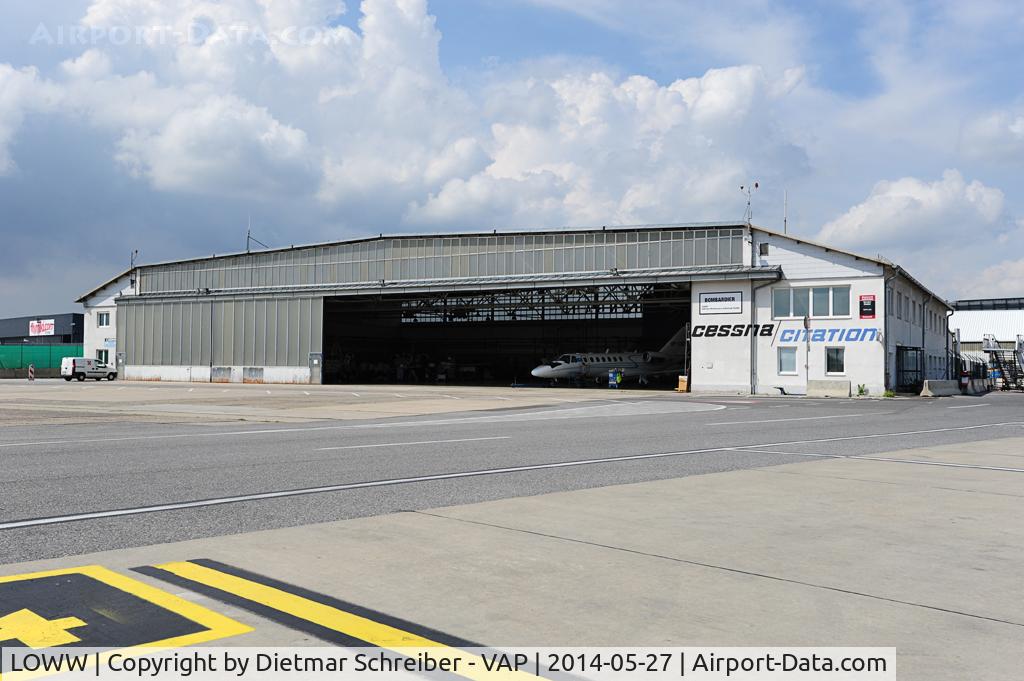 Vienna International Airport, Vienna Austria (LOWW) - Hangar 1 at General Aviation East - demolished in September 2014