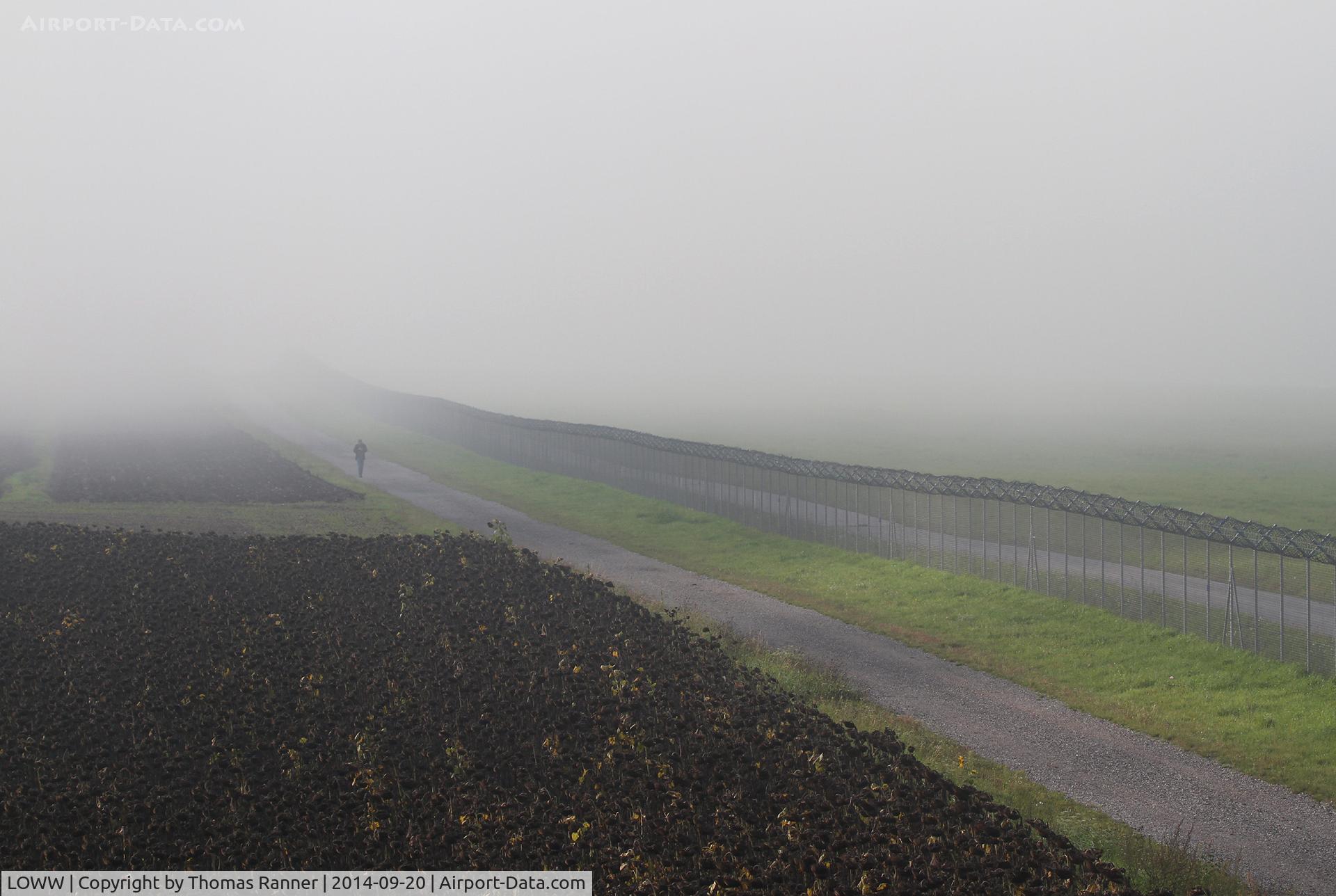Vienna International Airport, Vienna Austria (LOWW) - Foggy morning...
